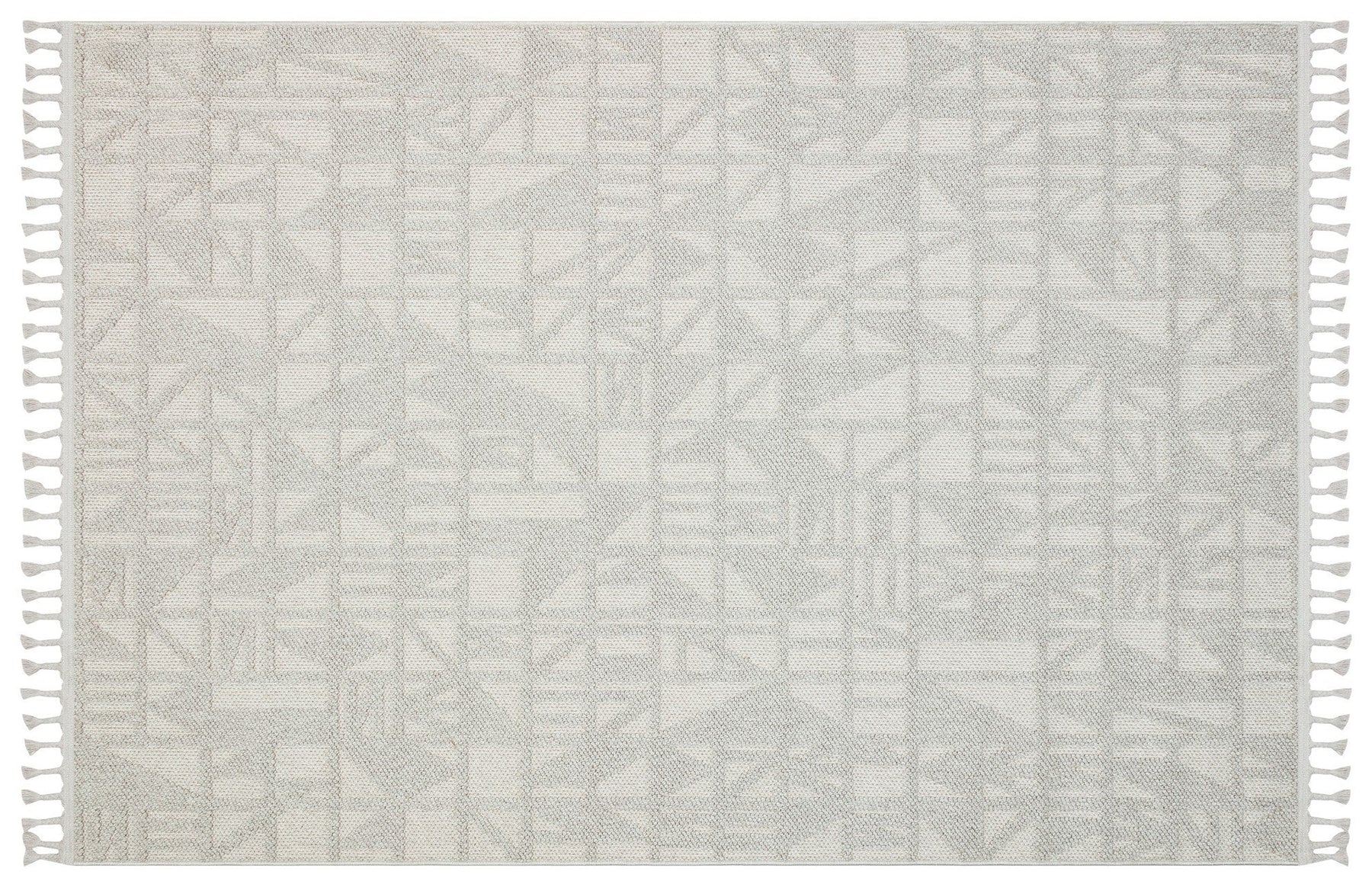Covor 514SRZ2101, 80x150 cm, forma dreptunghiulara, material tesut, gri