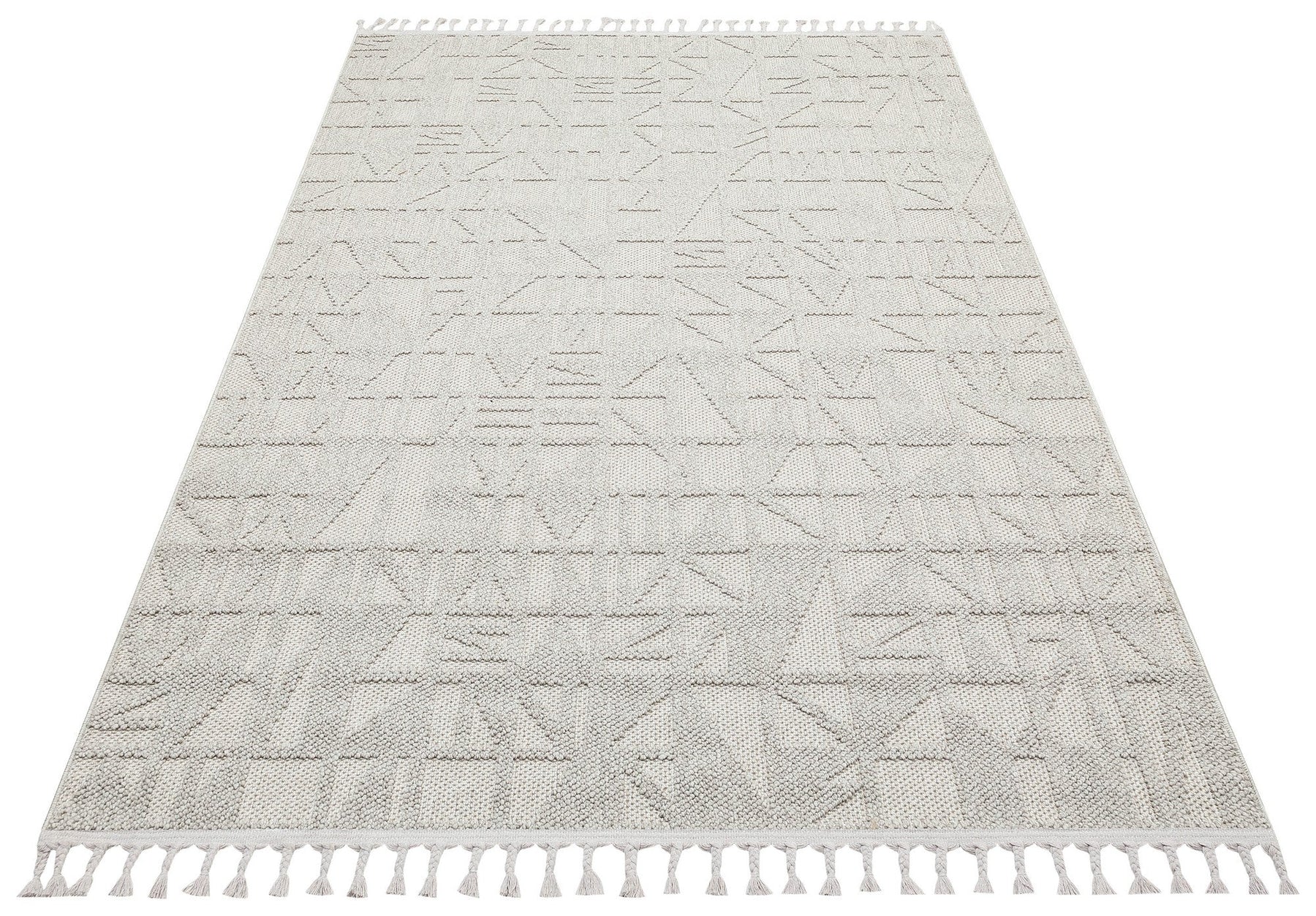 Covor 514SRZ2101, 80x150 cm, forma dreptunghiulara, material tesut, gri