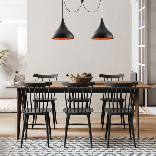 Lustra Berceste - N-1392, negru, metal 100%, 131x41x127 cm