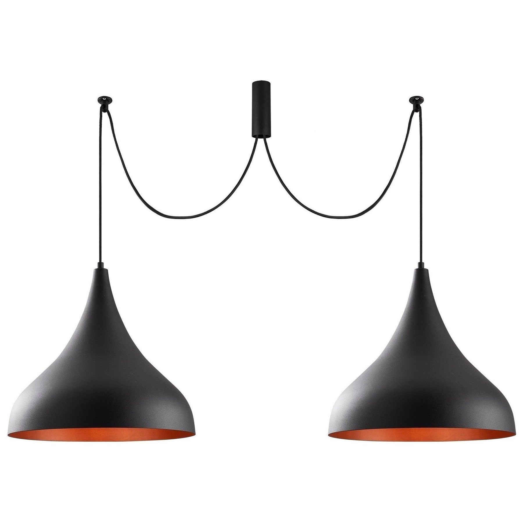 Lustra Berceste - N-1392, negru, metal 100%, 131x41x127 cm