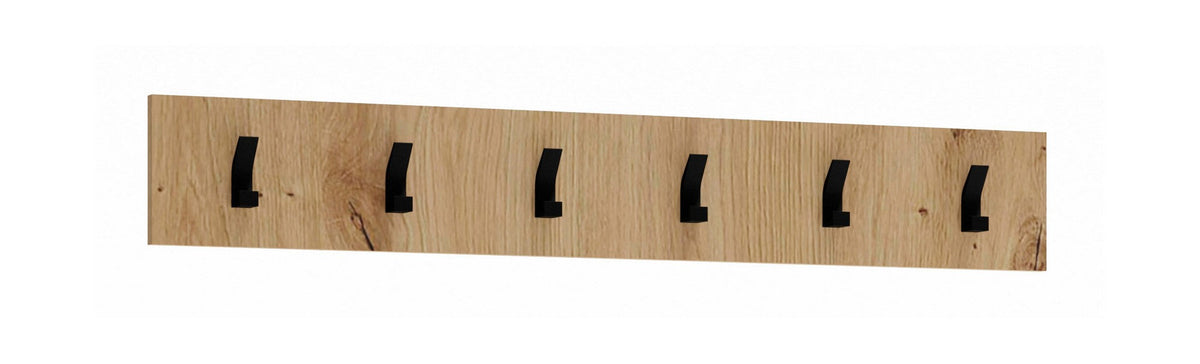 Cuier CLIF W-100, stejar artisan, PAL laminat, 100x15 cm