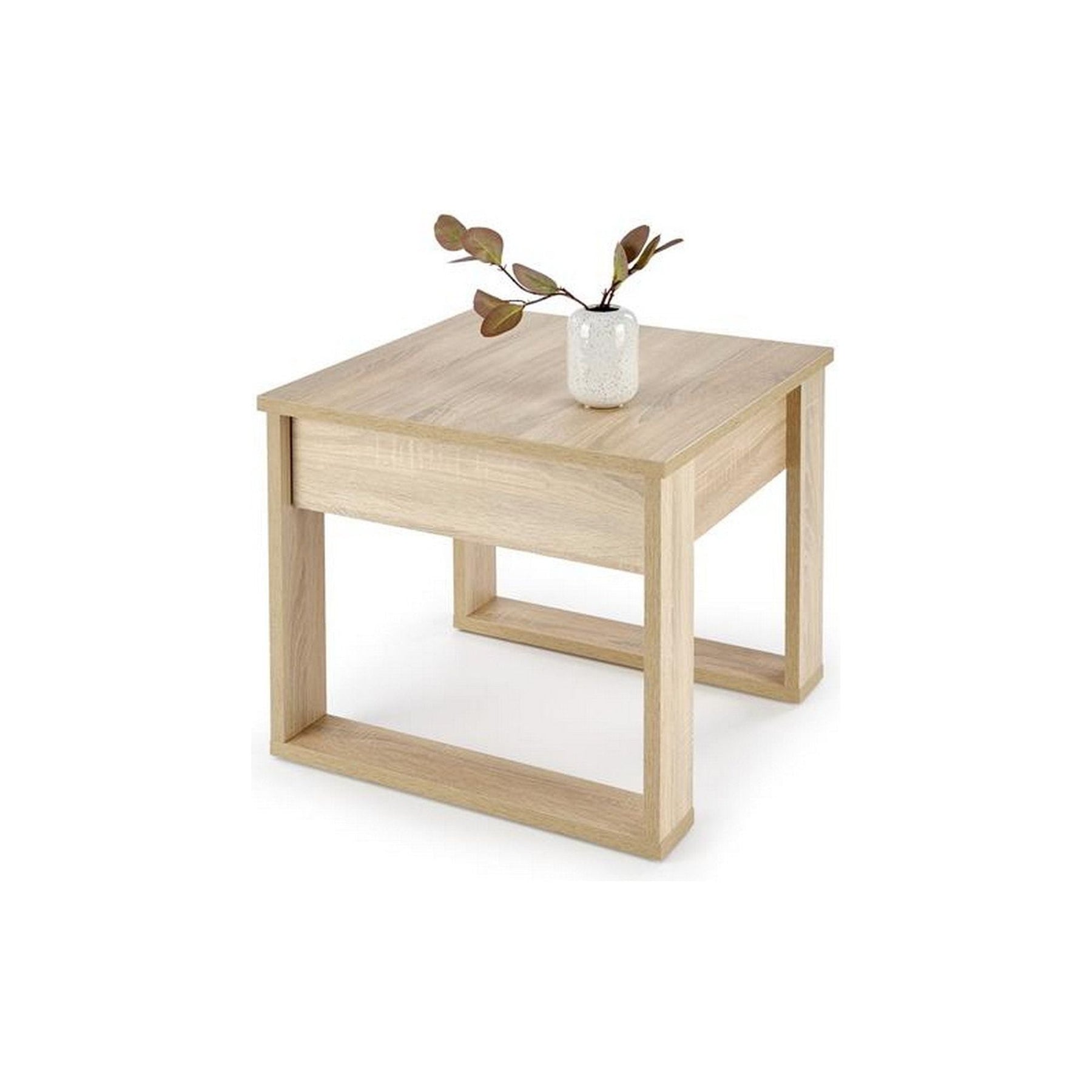 Masuta de cafea NEA KWADRAT, stejar sonoma, PAL furniruit, 60x60x52 cm
