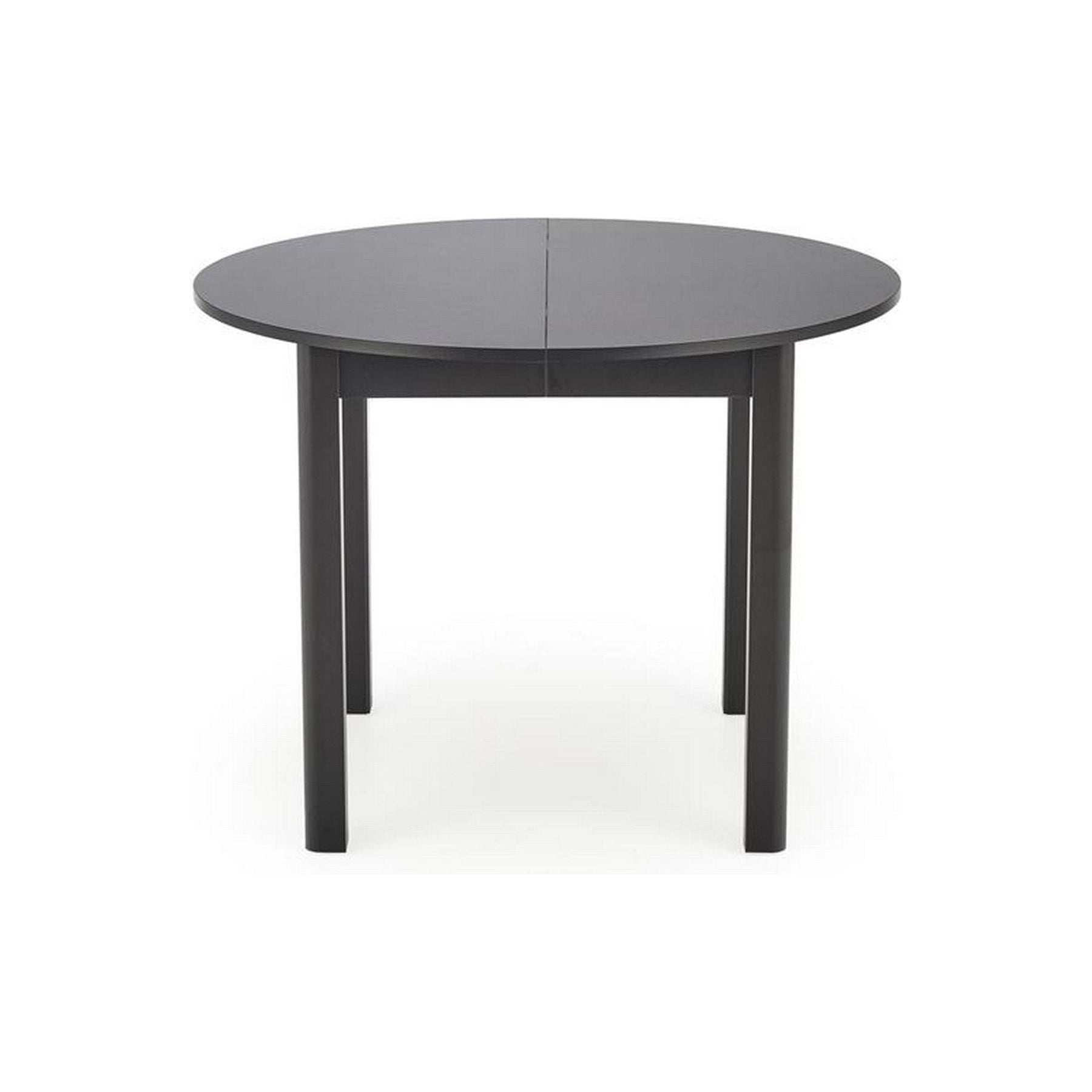 Masa extensibila RINGO, negru, PAL furniruit, 102/142x102x76 cm