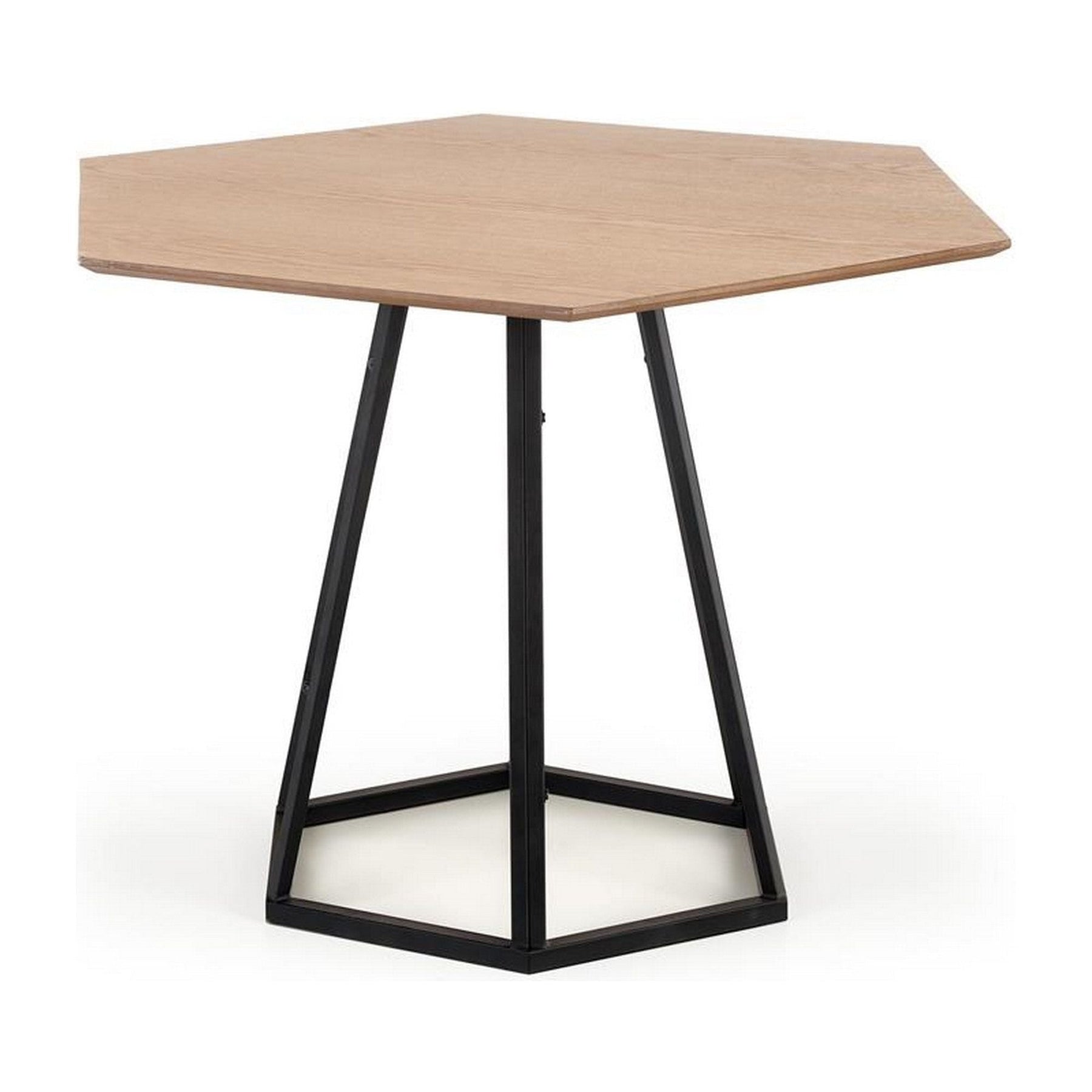 Masa HERMAN, stejar/negru, 110x95x77 cm