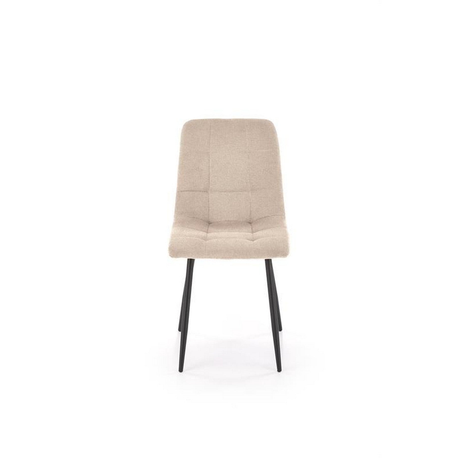 Scaun K560, bej/negru, stofa clasica/metal, 45x53x88 cm