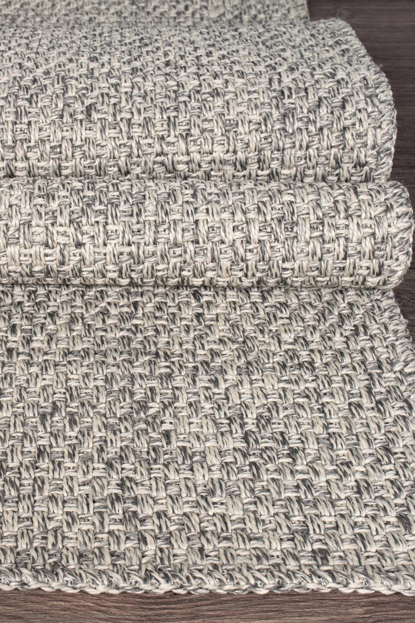 Covor RUSTICANA, 80x150 cm, forma dreptunghiulara, polipropilena, gri, 3103