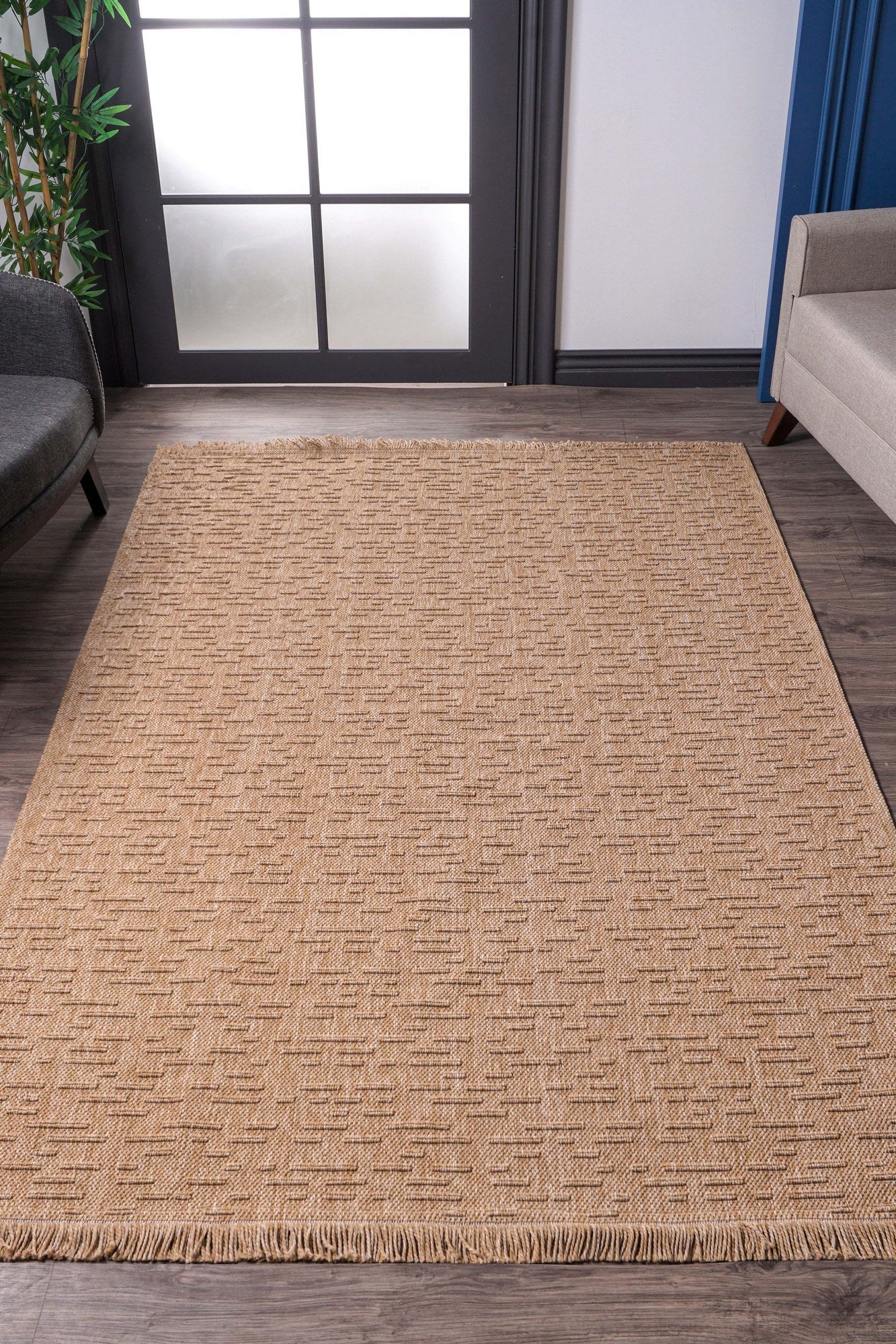Covor VLORA, 80x150 cm, forma dreptunghiulara, polipropilena, bej, 4762
