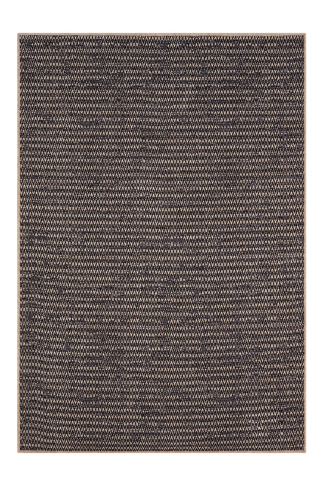 Covor TERAPIA, 80x150 cm, forma dreptunghiulara, poliester, negru/bej, 3604