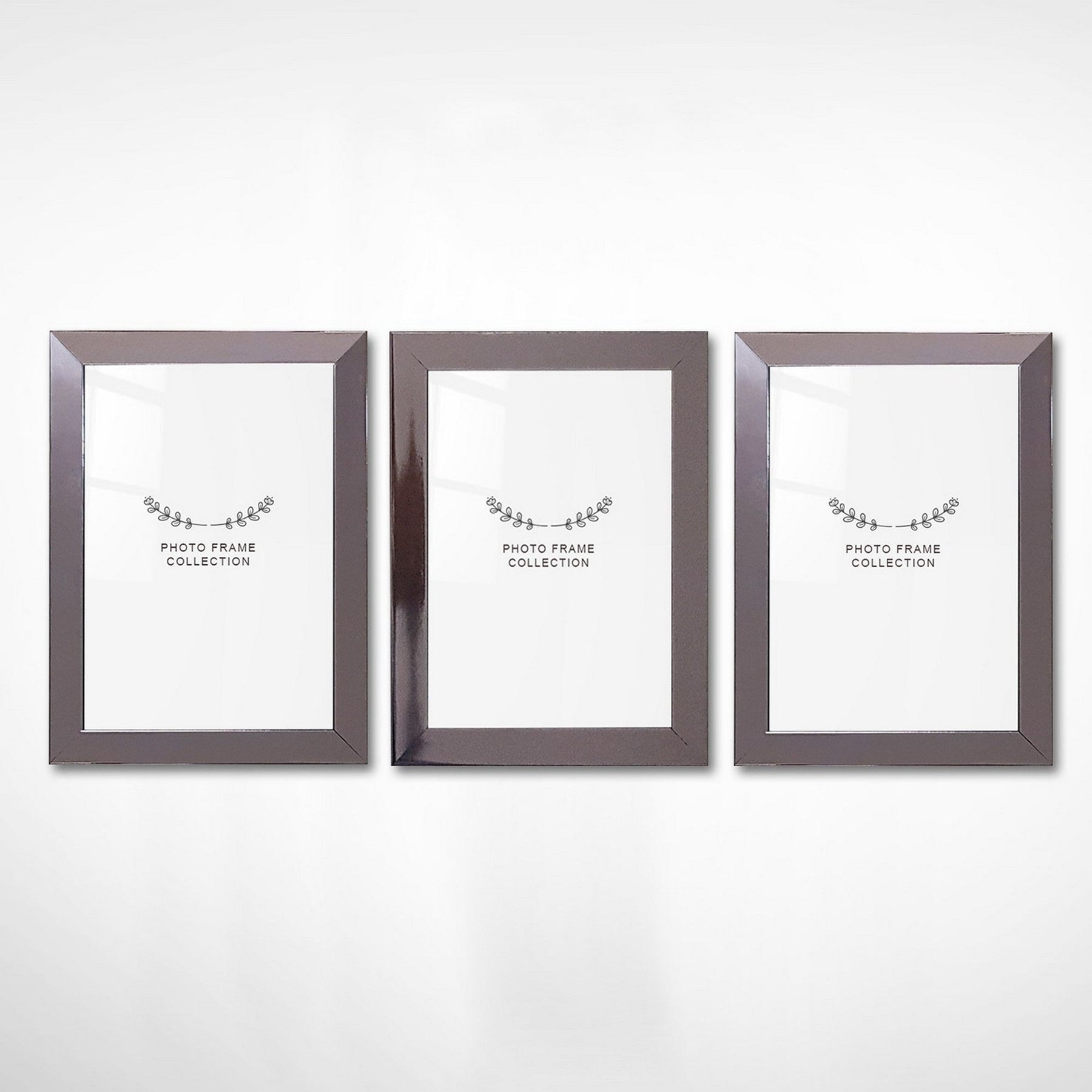 Set 3 rame foto 628DTR1159, crom, plastic, 13x18 cm