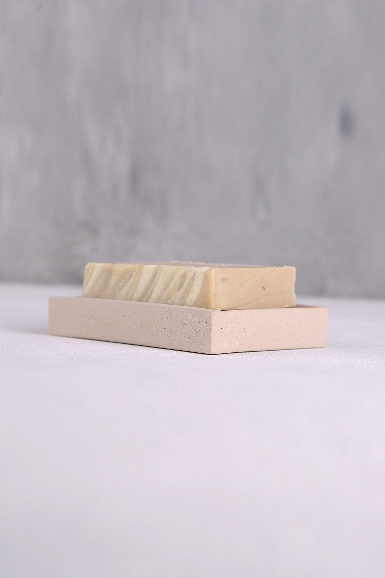 Savoniera SABUNLUK, bej, ceramica, 11x8 cm