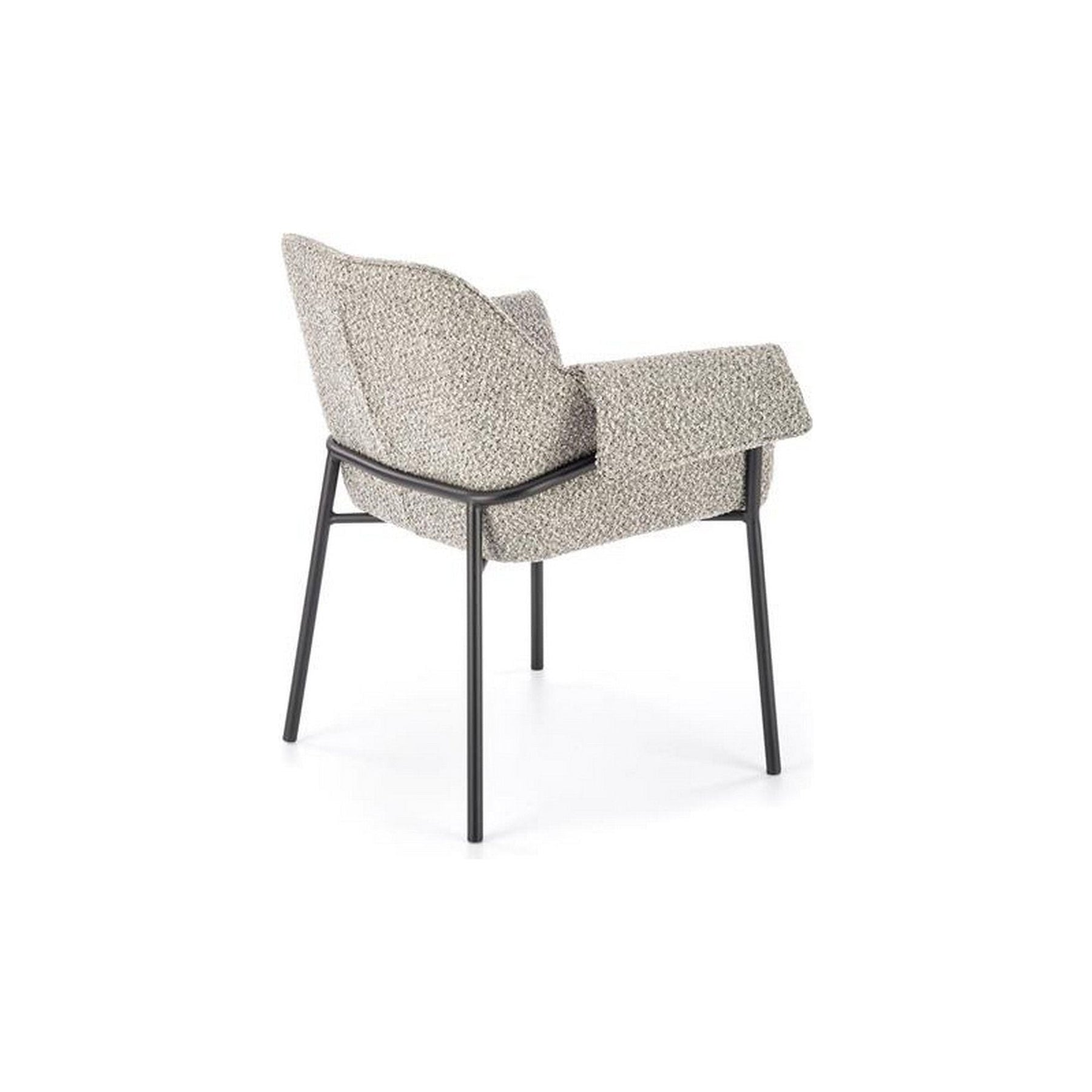 Scaun tapitat K522, gri/negru, stofa, 68x62x83 cm