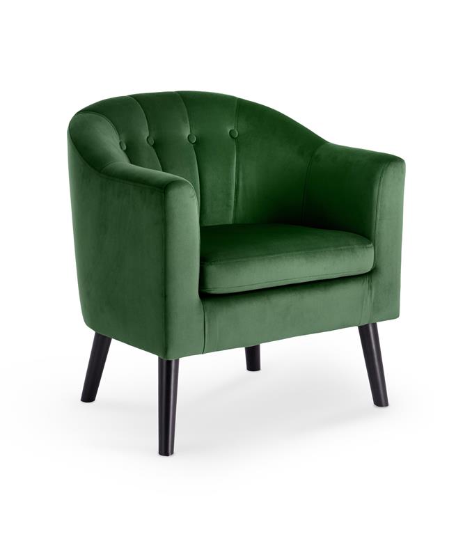 Fotoliu fix verde inchis Marshal, 70x64x75 cm