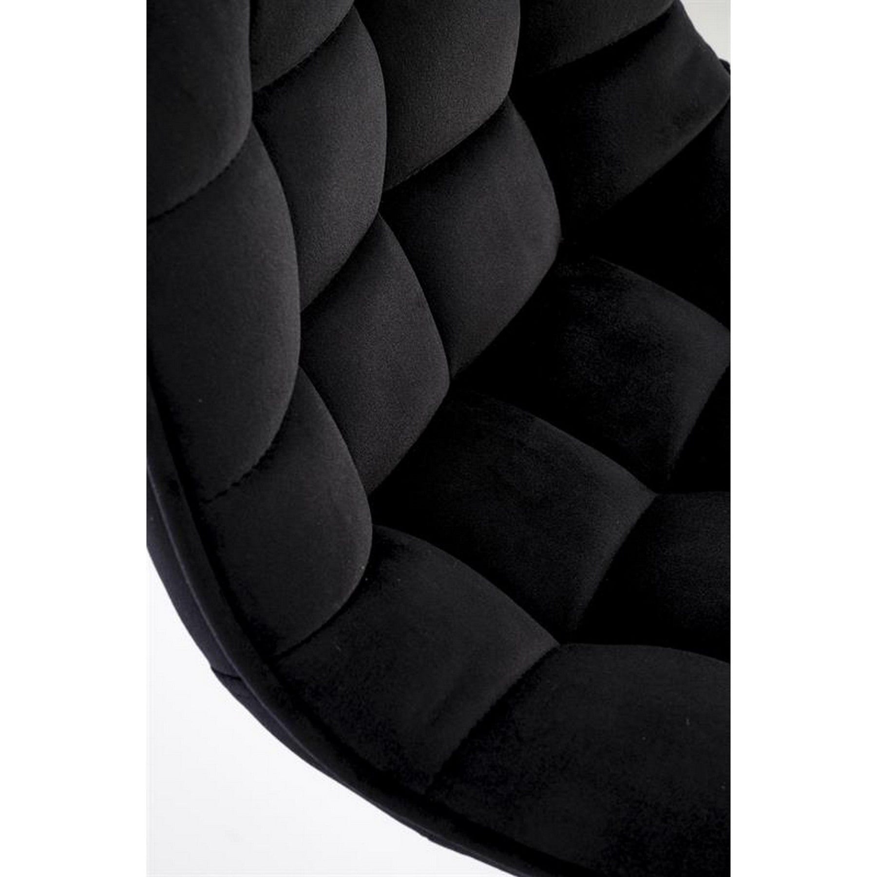 Scaun de bar H120, negru/auriu, stofa catifelata, 43x44x84 cm