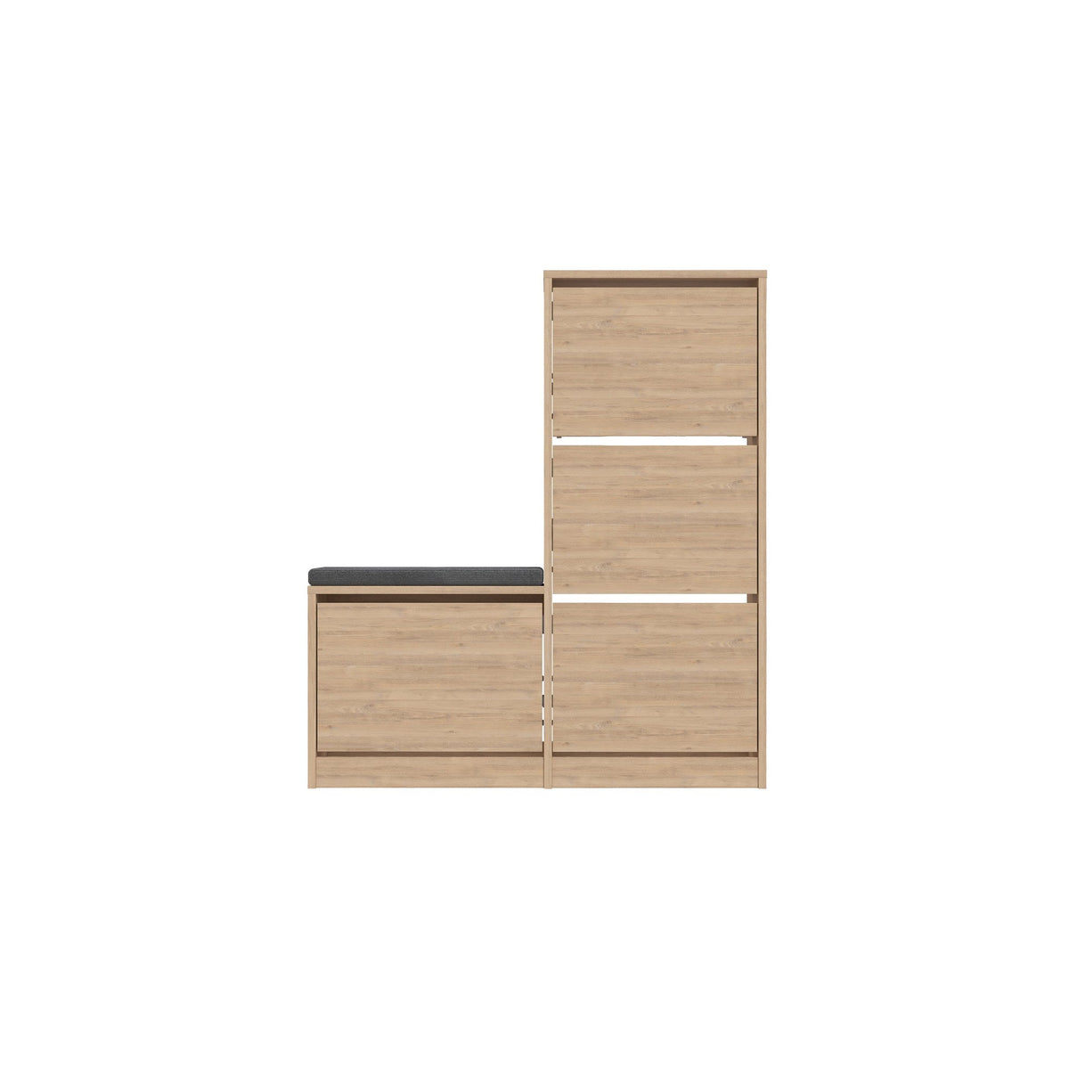 Pantofar DUDE, stejar, PAL melaminat, 105x26x119 cm