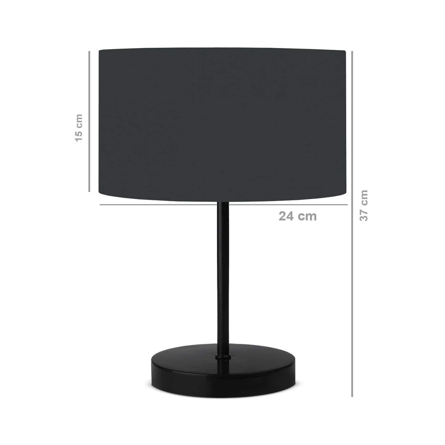 Veioza AYD-2847 2, negru, PVC/metal/plastic, 24x37 cm