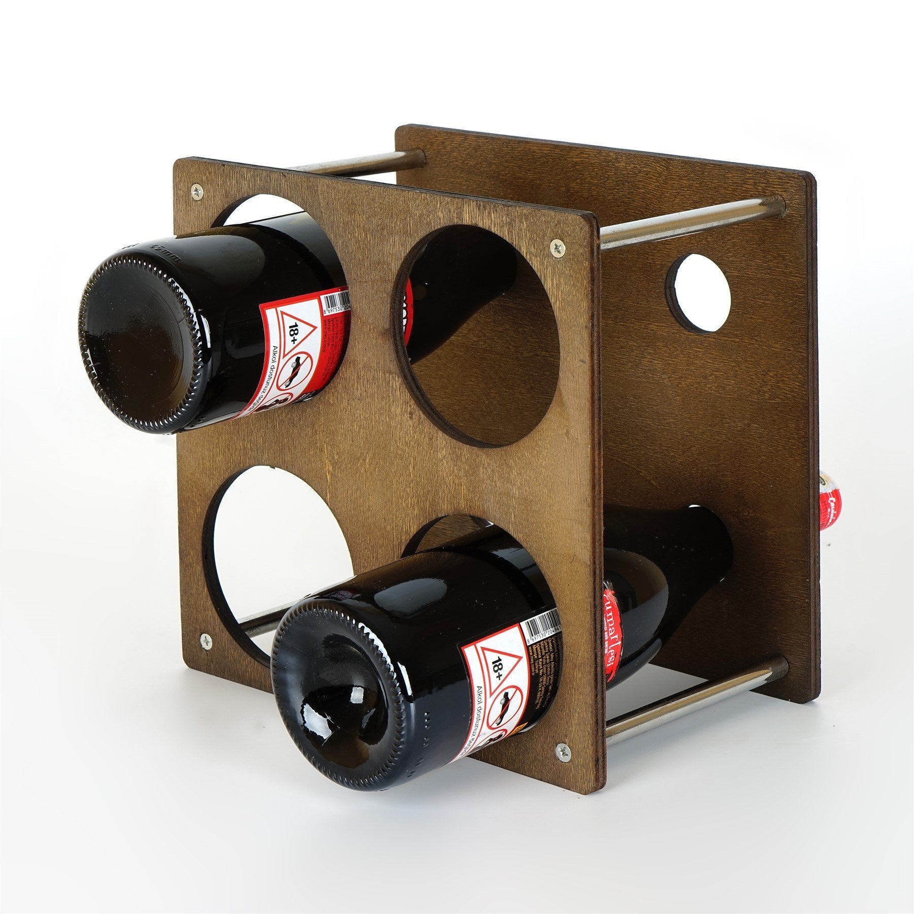 raft decorativ de vin din lemn meh218 792evl4308