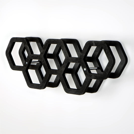 Suport hartie igienica 792EVL4310, negru, lemn, 56x16x21 cm