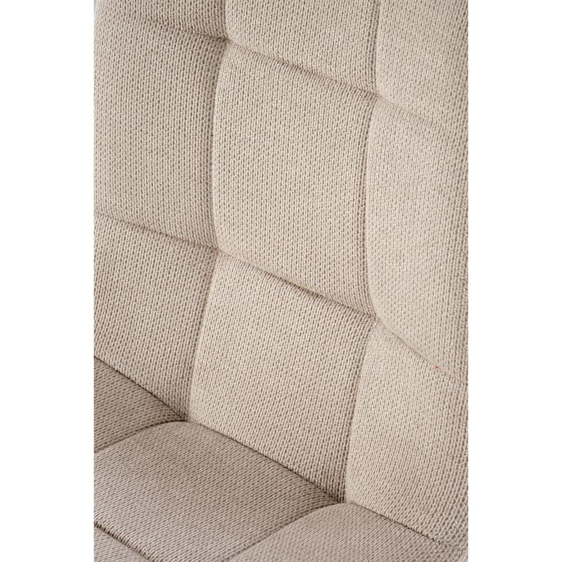 Scaun K560, bej/negru, stofa clasica/metal, 45x53x88 cm