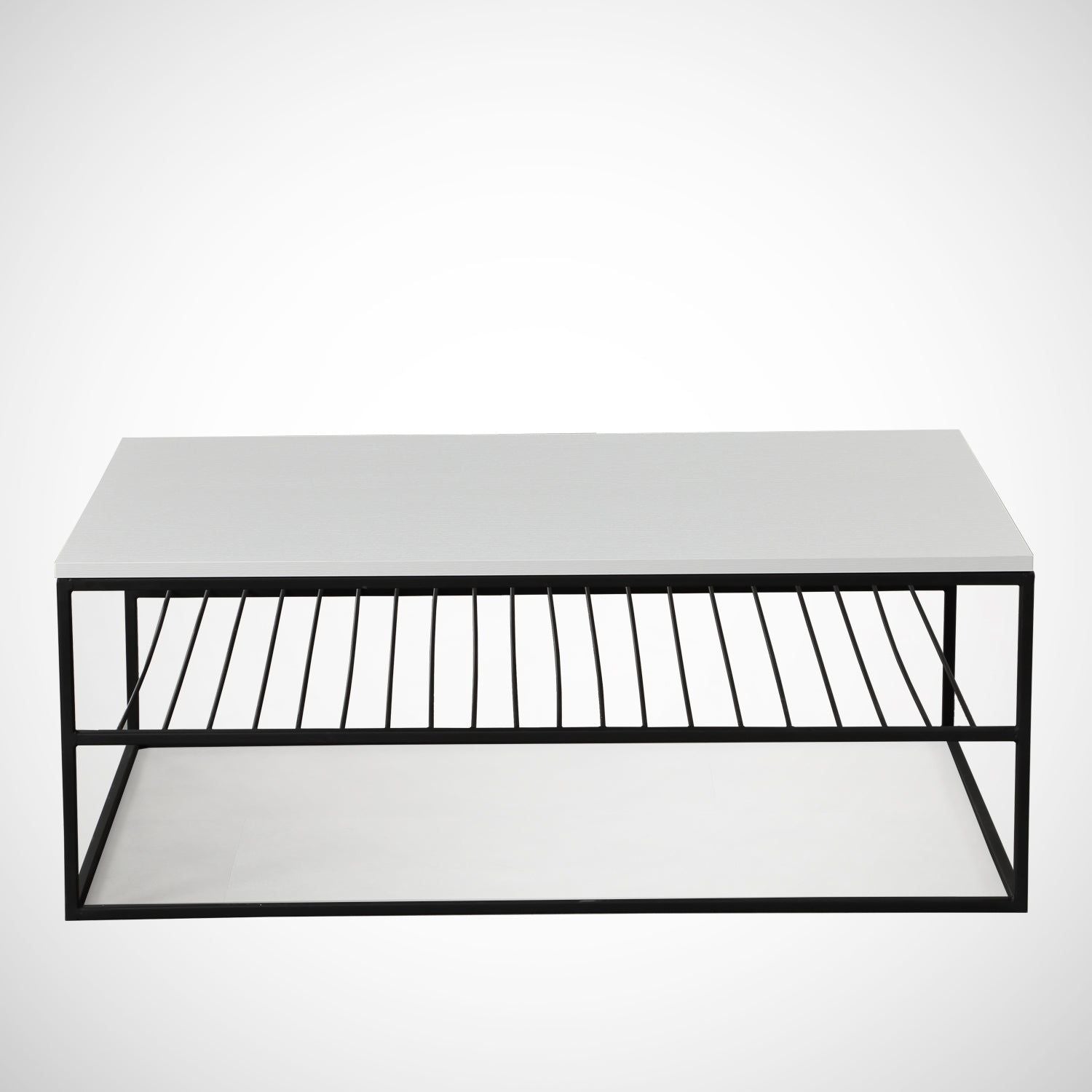 Masuta cafea Etna, alb, PAL melaminat, 95x43x55 cm