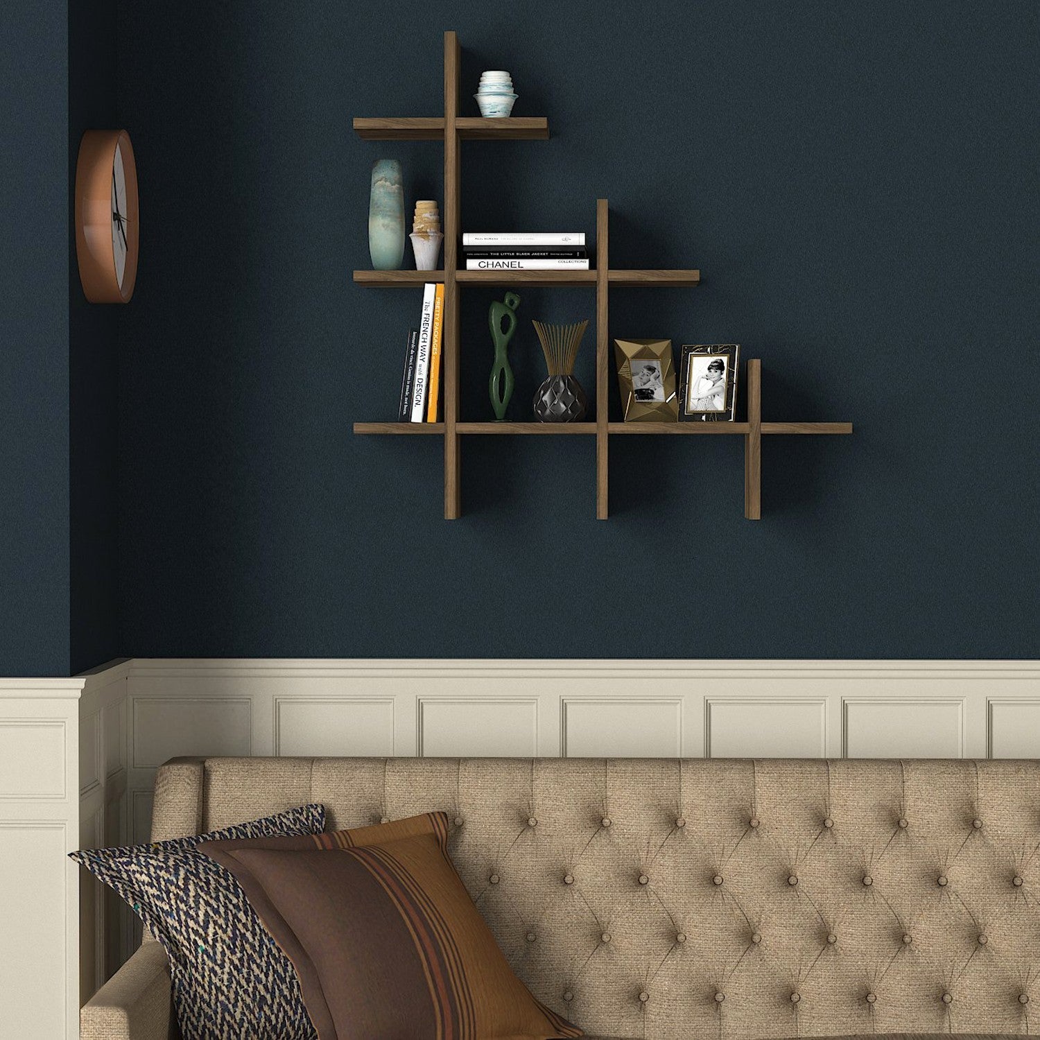 raft de perete juke walnut 804trh1608
