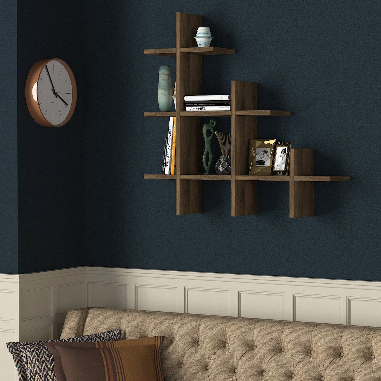 raft de perete juke walnut 804trh1608