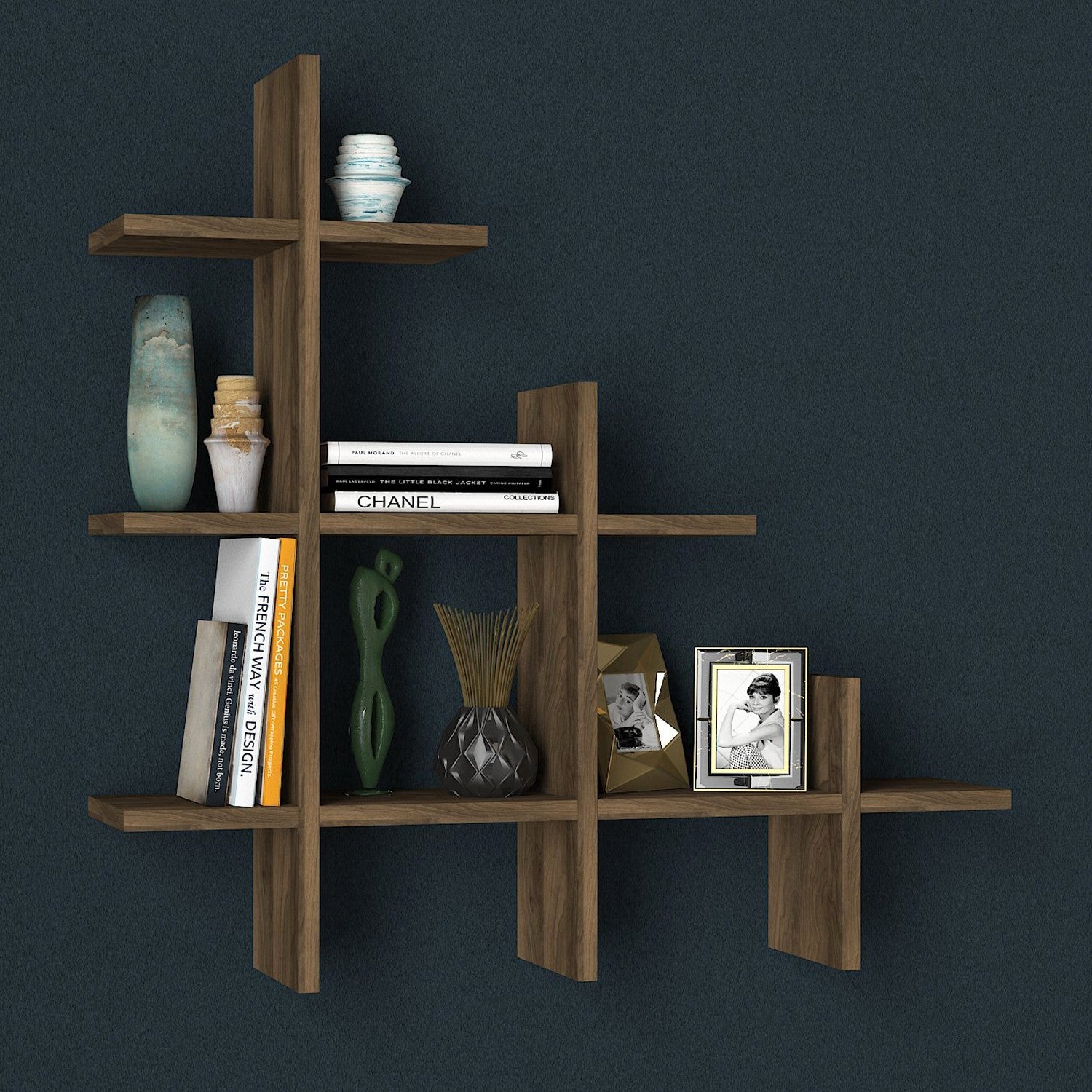 raft de perete juke walnut 804trh1608