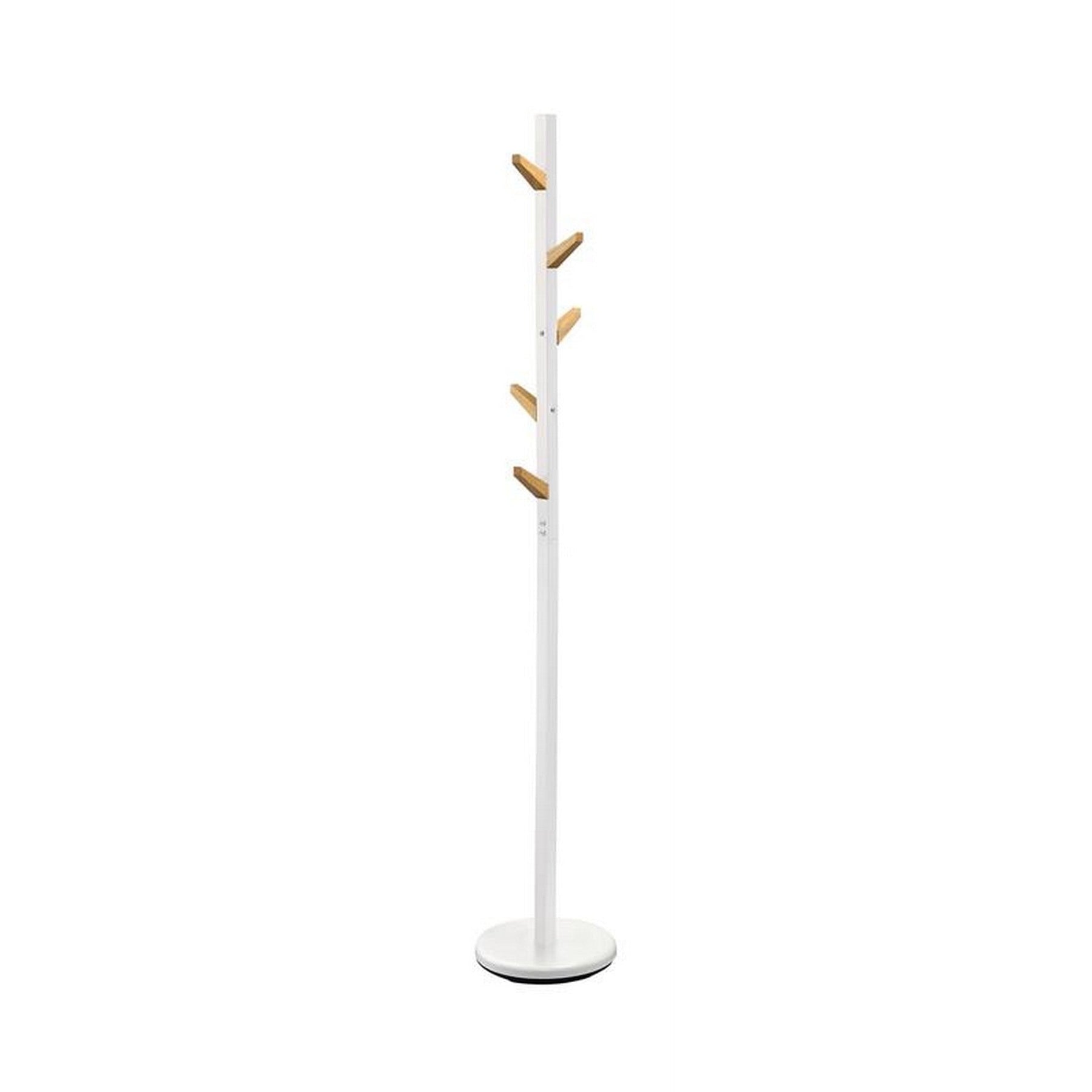 Cuier W66, alb/stejar, metal/lemn, 28x177 cm