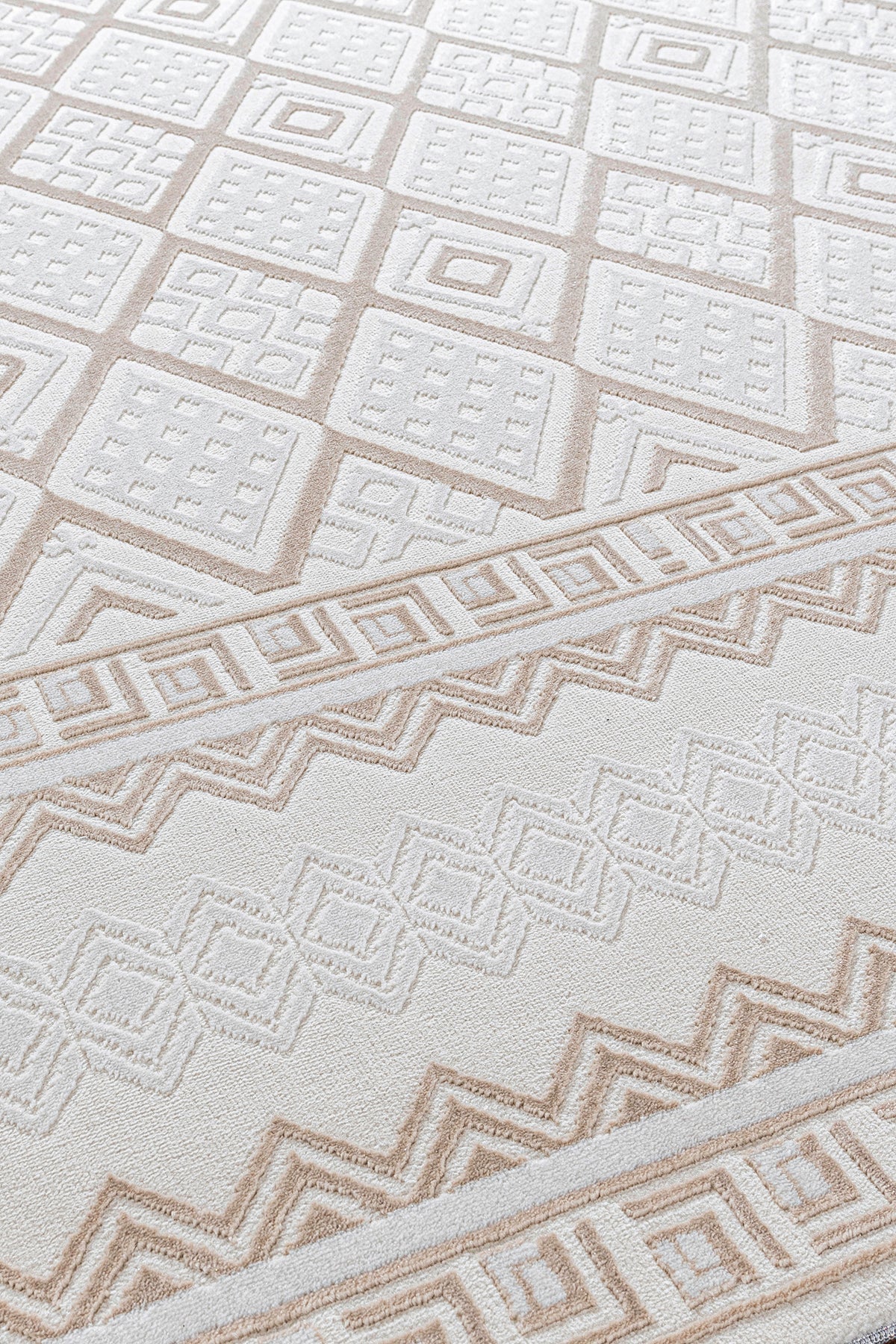 Covor MODA, 40x60 cm, forma dreptunghiulara, poliester, bej, 1520