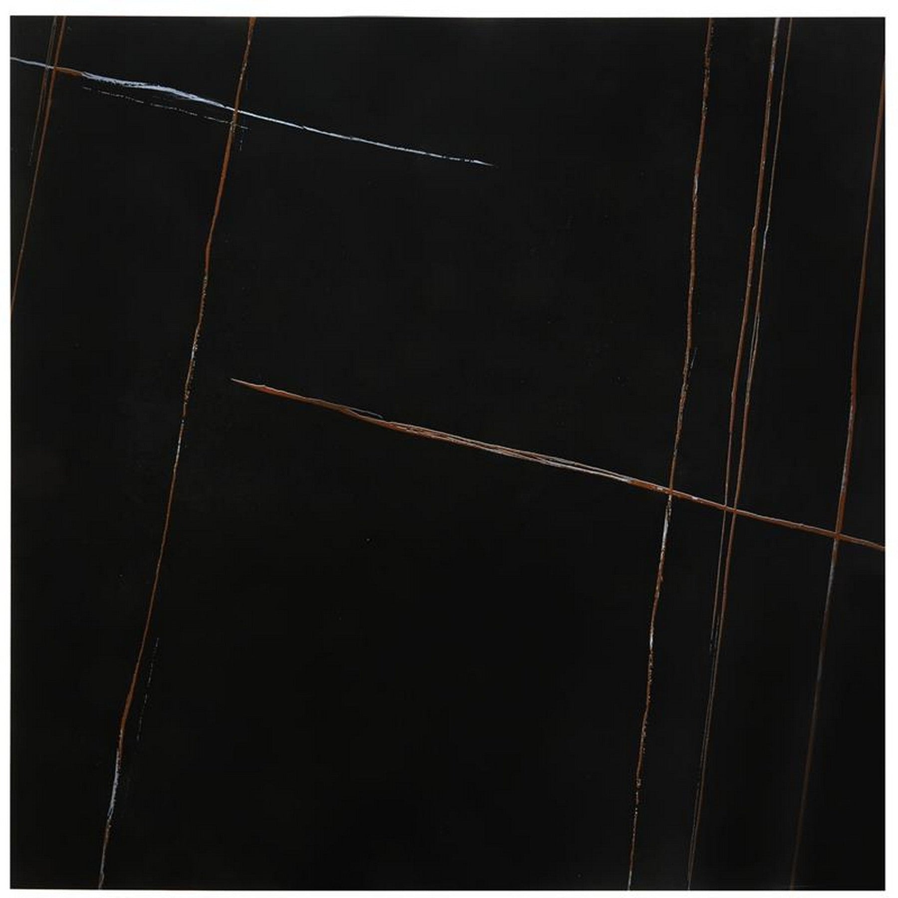 Masuta cafea FELICIA, negru/auriu, ceramica/metal, 80x80x46 cm