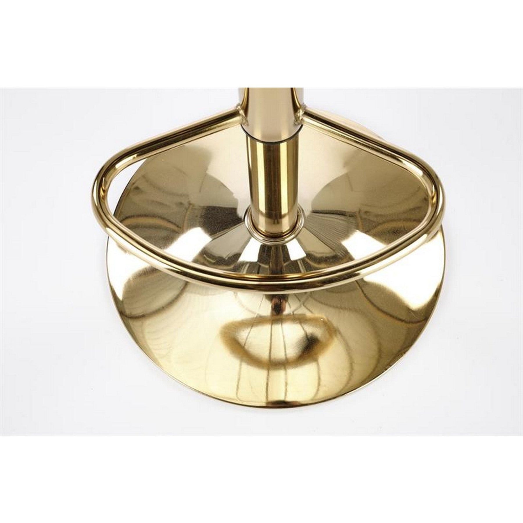 Scaun de bar H120, negru/auriu, stofa catifelata, 43x44x84 cm