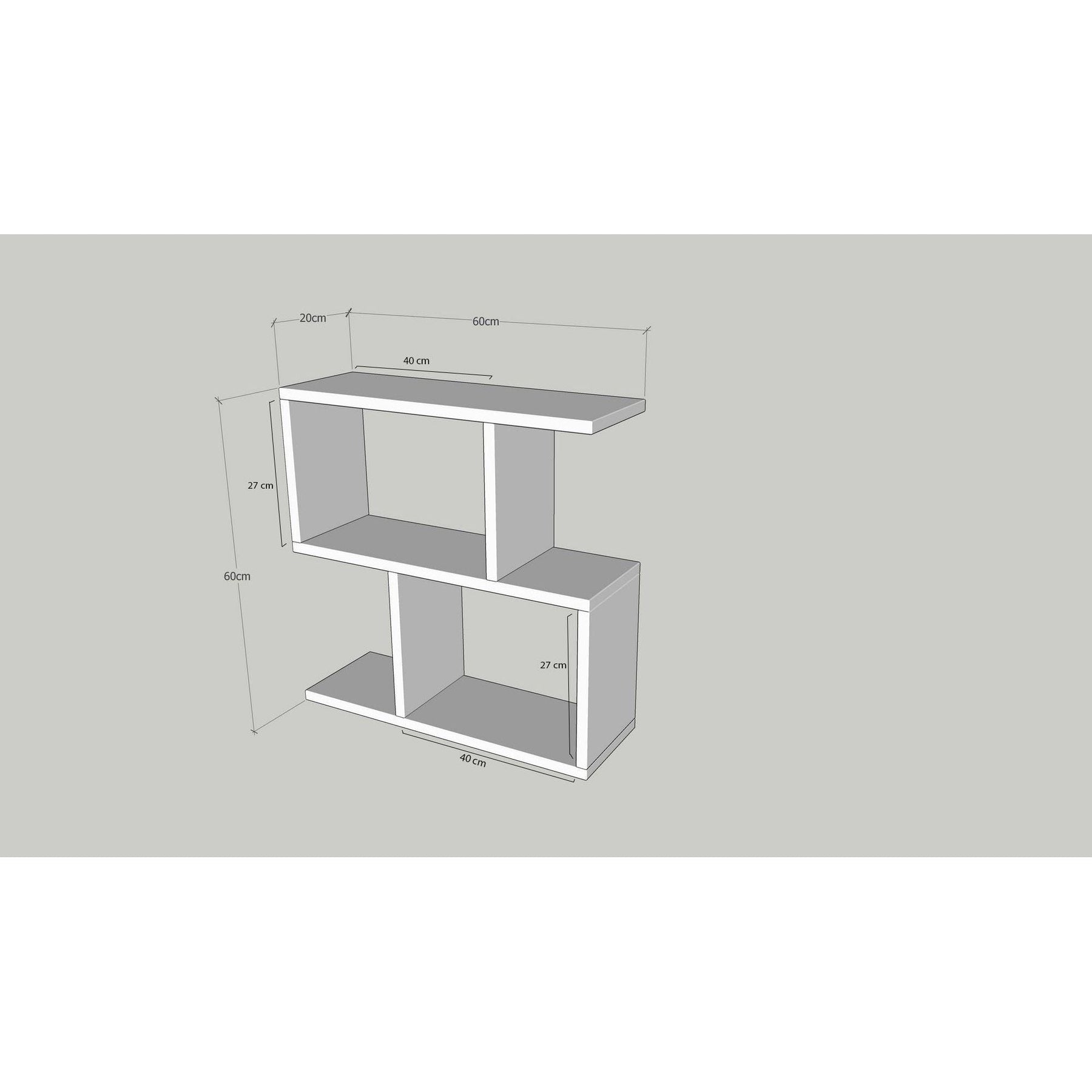 Masuta Life, 100% PAL melaminat, antracit, 60x60x20 cm