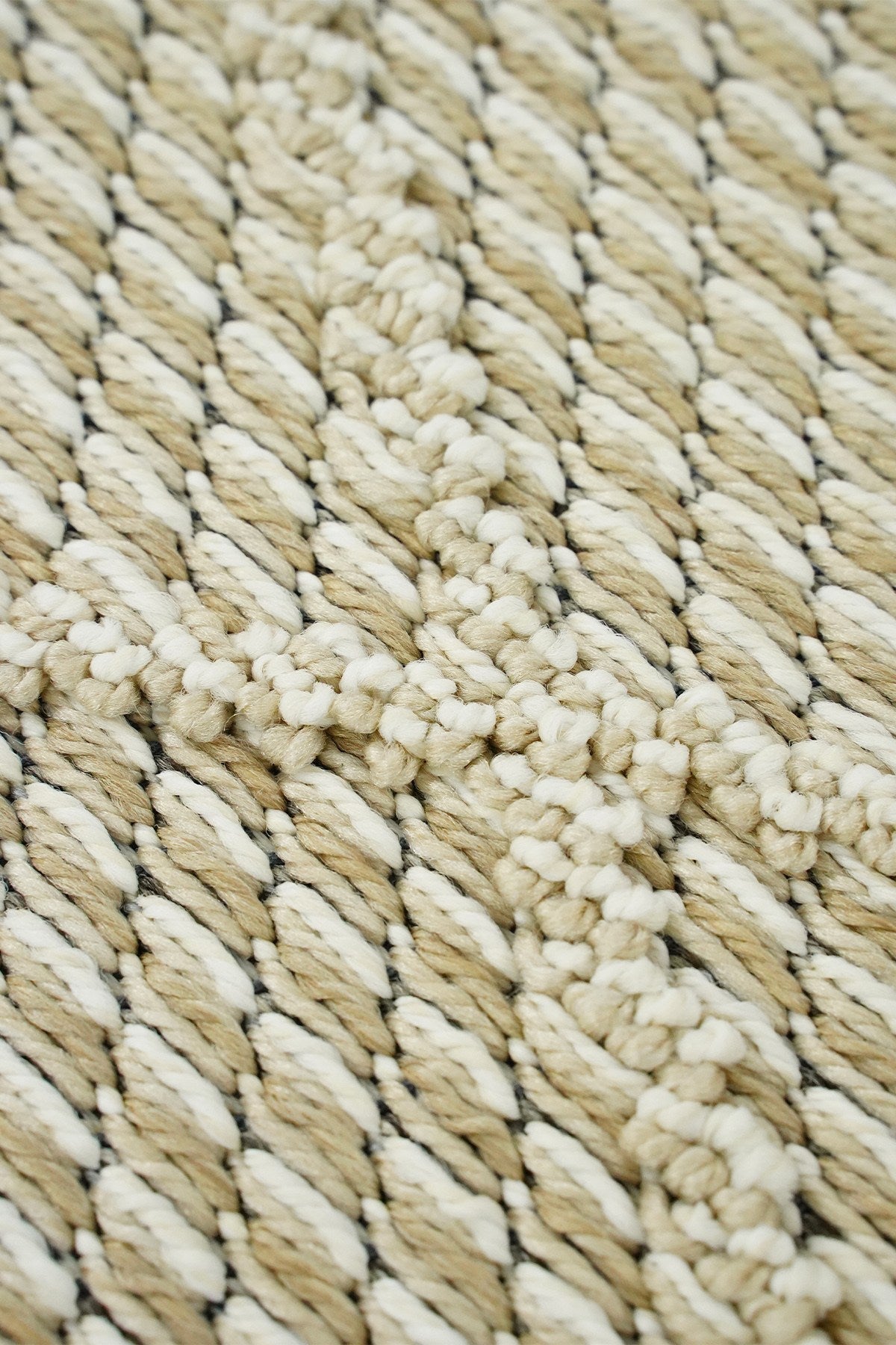 Covor ELIT, 80x80 cm, forma rotunda, polipropilena, bej, 02