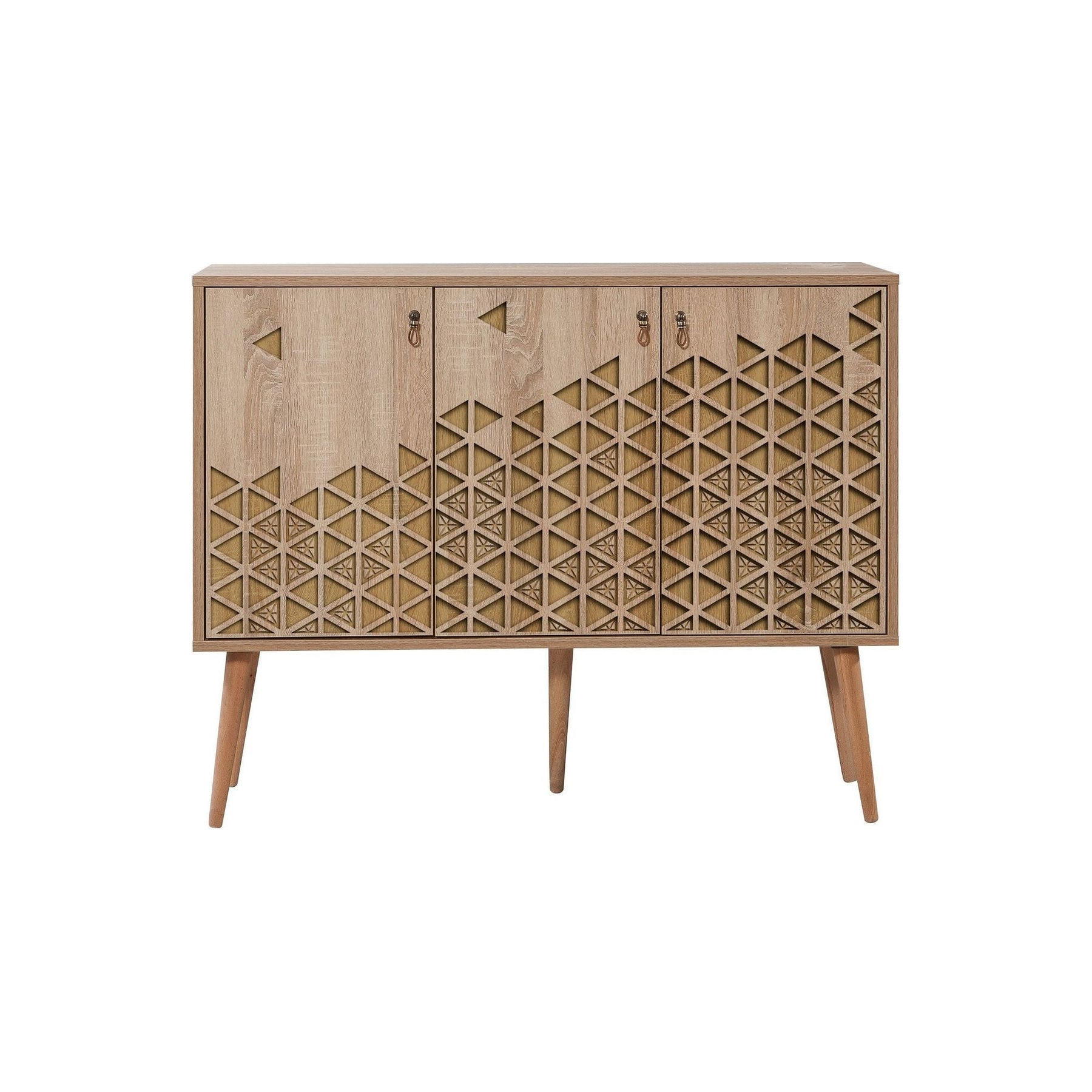 Comoda Mega-120, 100% PAL melaminat, stejar sonoma, 120x90x36 cm