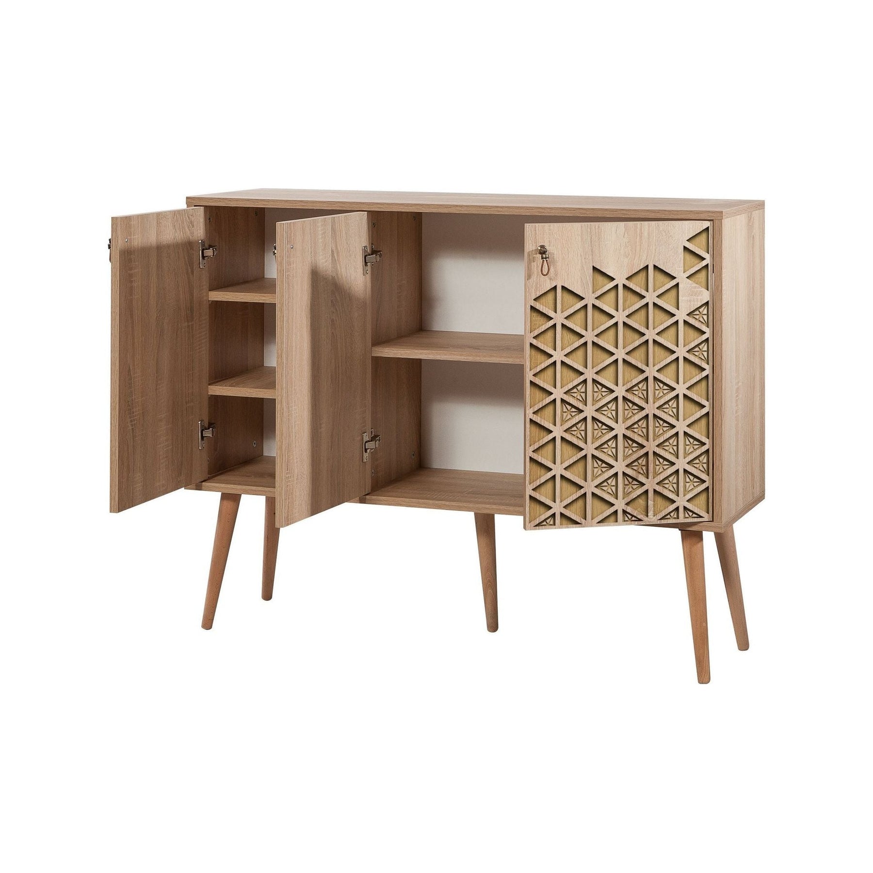 Comoda Mega-120, 100% PAL melaminat, stejar sonoma, 120x90x36 cm