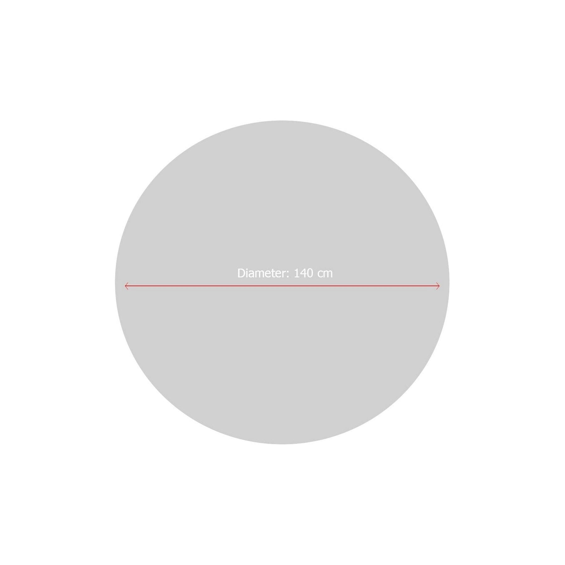 Covor BASKETBALL, 140x140 cm, forma rotunda, poliester/stofa catifelata, portocaliu