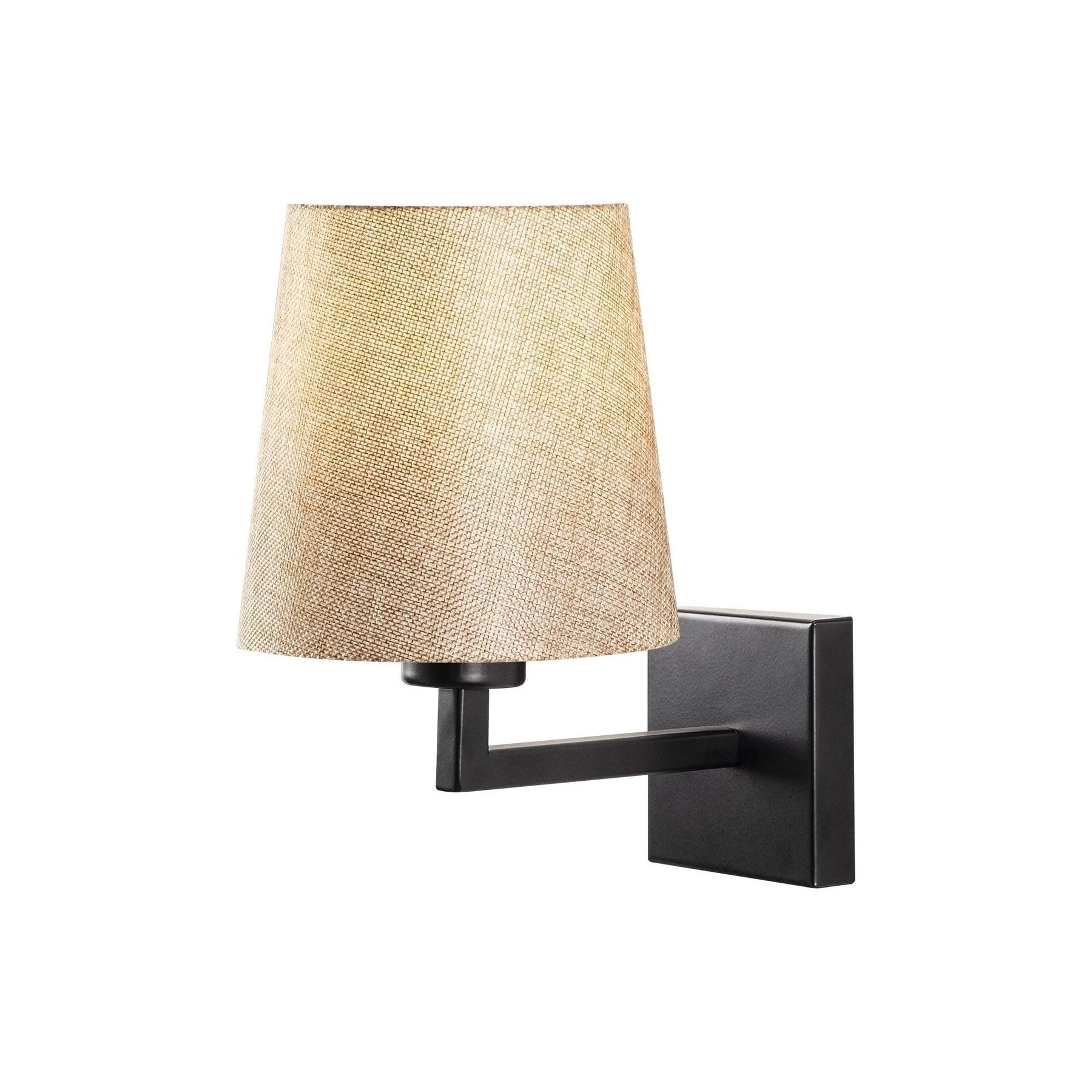 Lampa de perete Profil - 4656, negru/bej, fier/material textil, 18x24 cm