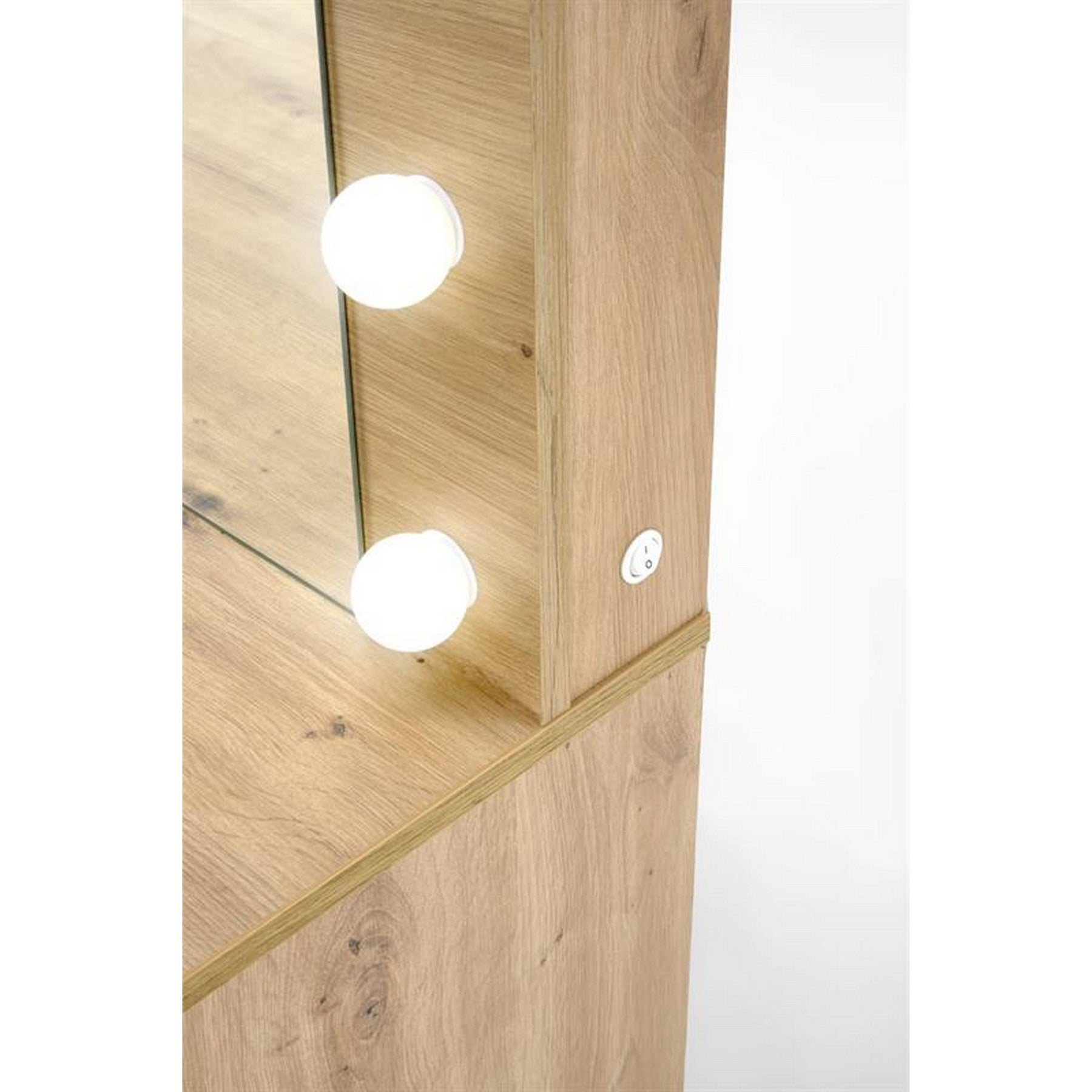 Masa de toaleta HOLLYWOOD XL, stejar, PAL laminat, 120x55x140 cm