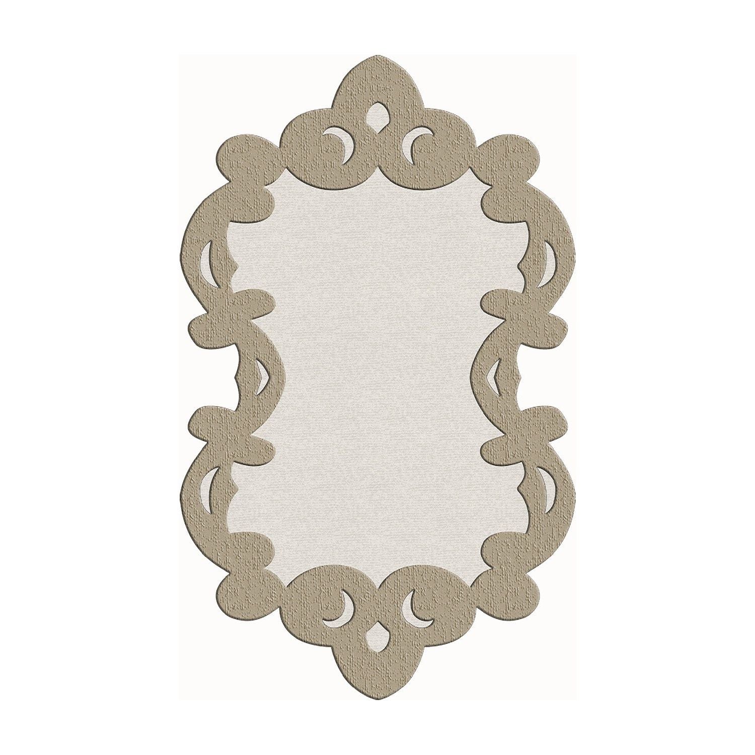 Covor, 160x230 cm, forma atipica, poliester, bej, ALN600FG416BJ07