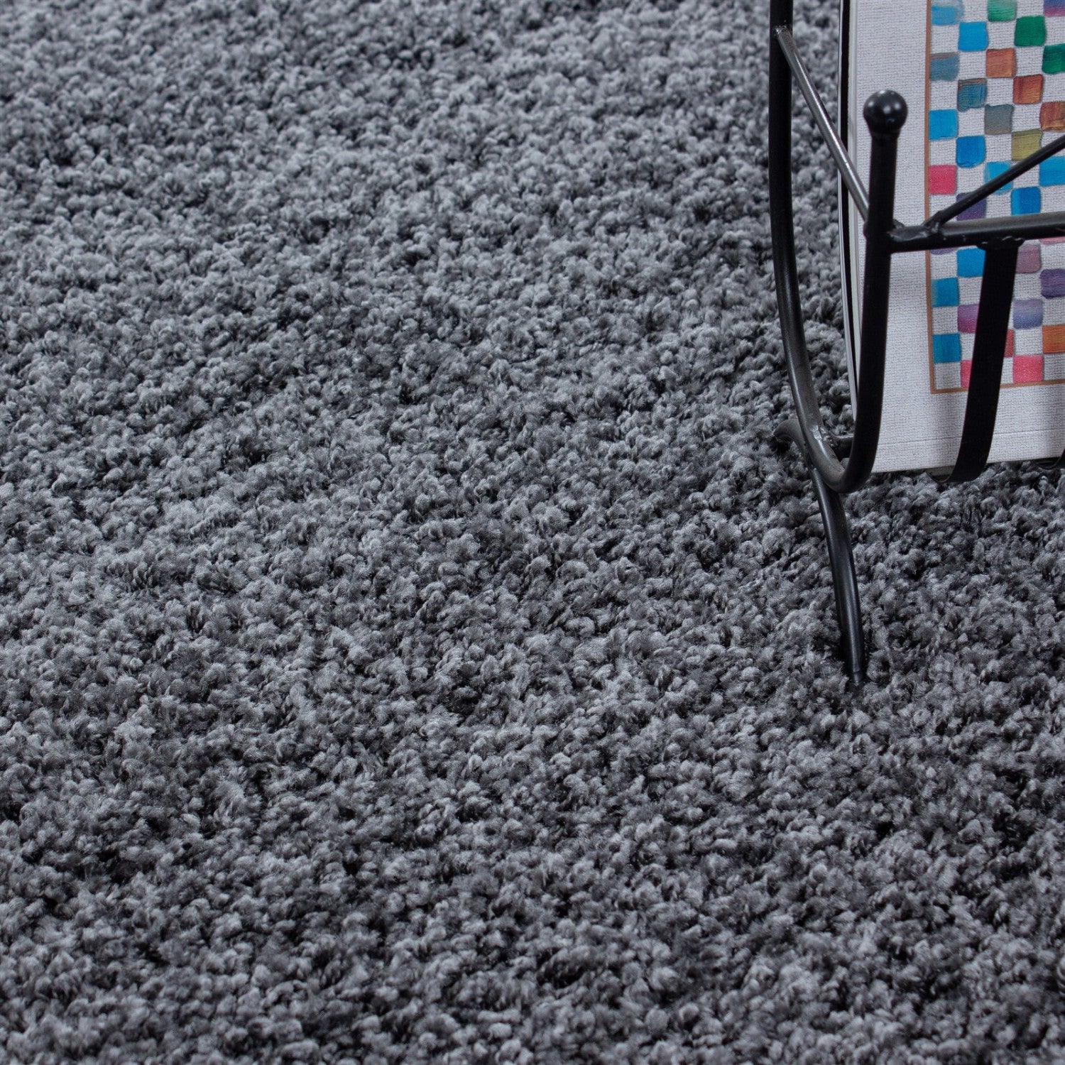 Covor LIFE, 80x250 cm, forma dreptunghiulara, polipropilena, gri inchis, 1500 - V2