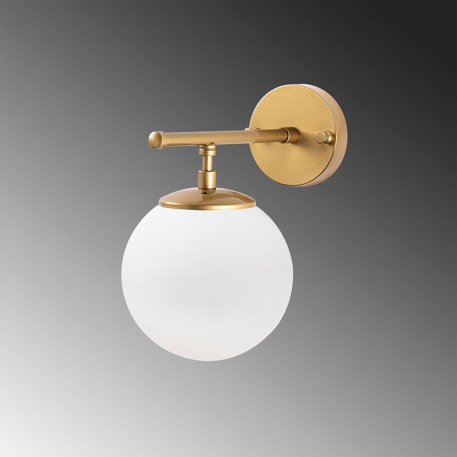 Lampa de perete Roe-10725, metal/sticla, 24x24 cm