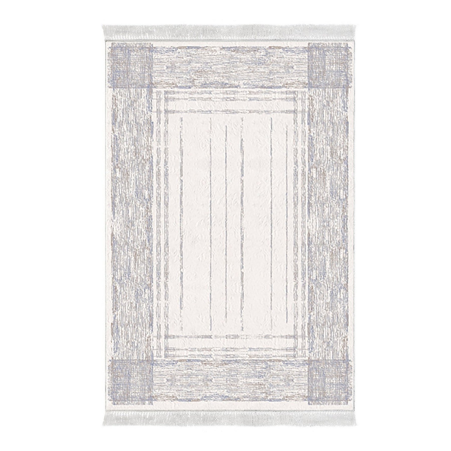 Covor M5076, 80x120 cm, forma dreptunghiulara, poliester, albastru deschis