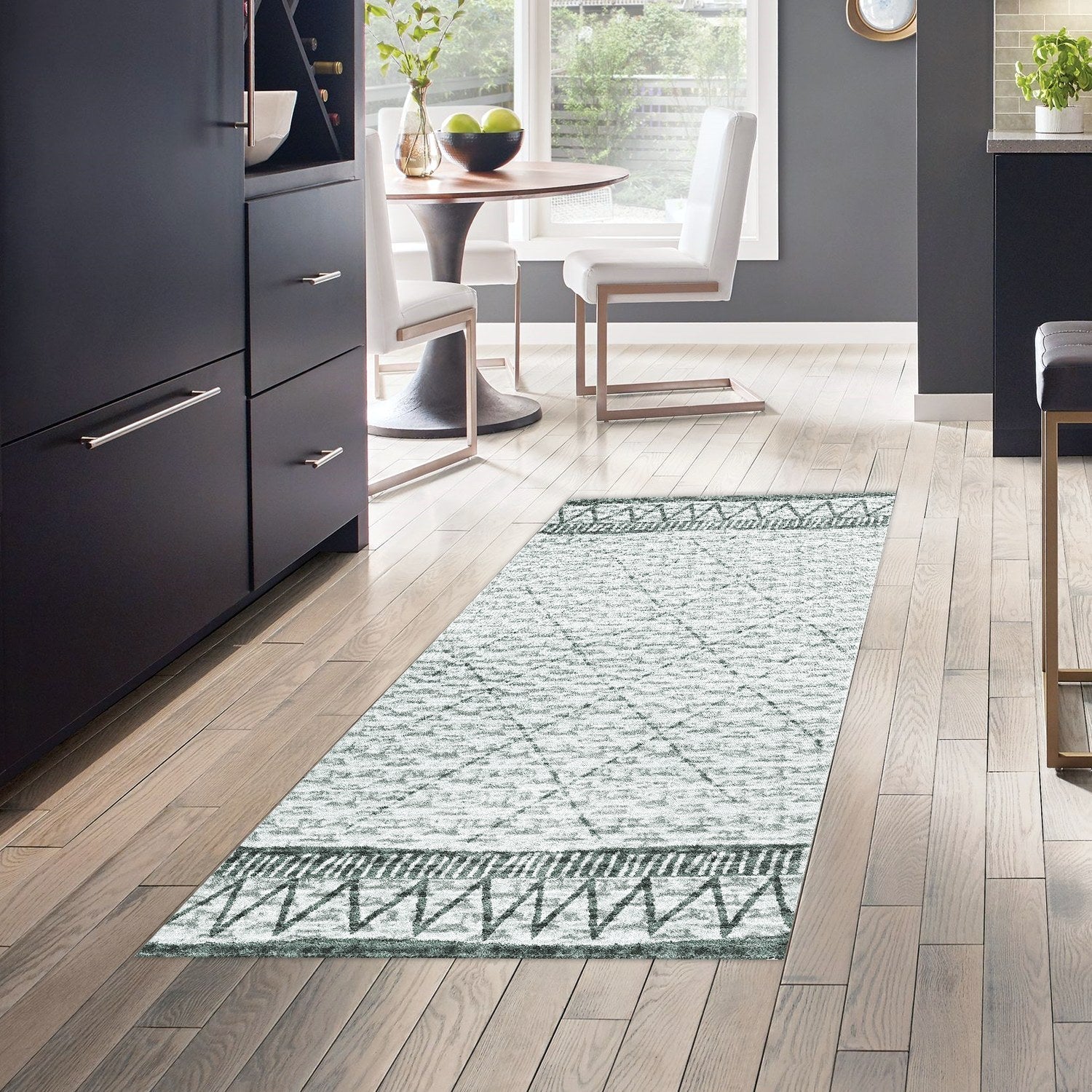 Covor F5081 - V2, 80x120 cm, forma dreptunghiulara, poliester, verde deschis