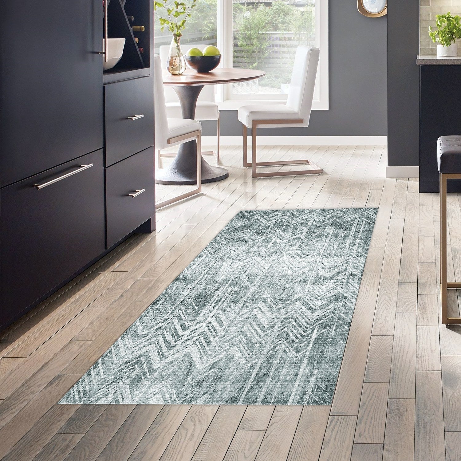 Covor F5083 - V2, 80x120 cm, forma dreptunghiulara, poliester, verde