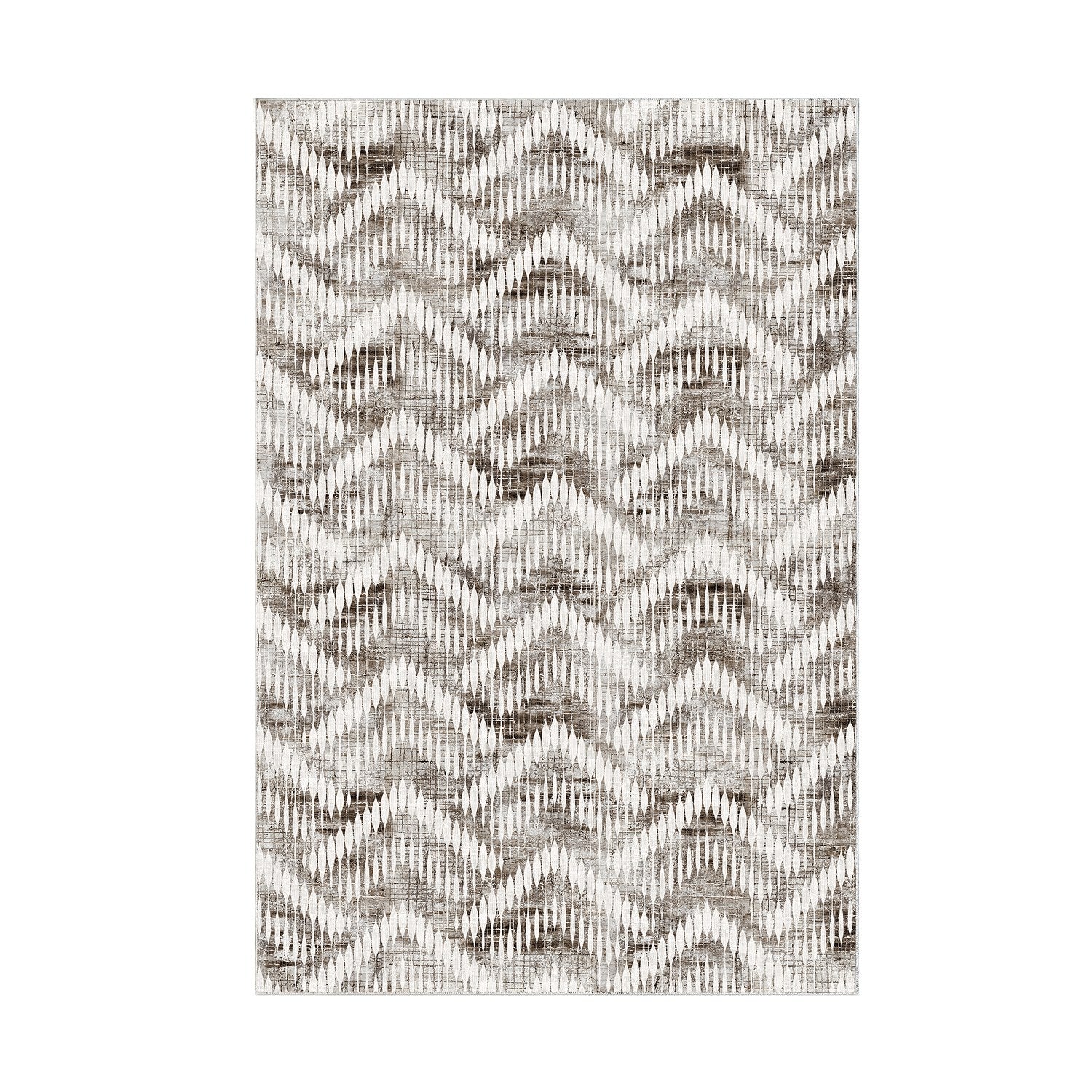 Covor F5124 - V2, 80x120 cm, forma dreptunghiulara, poliester, maro