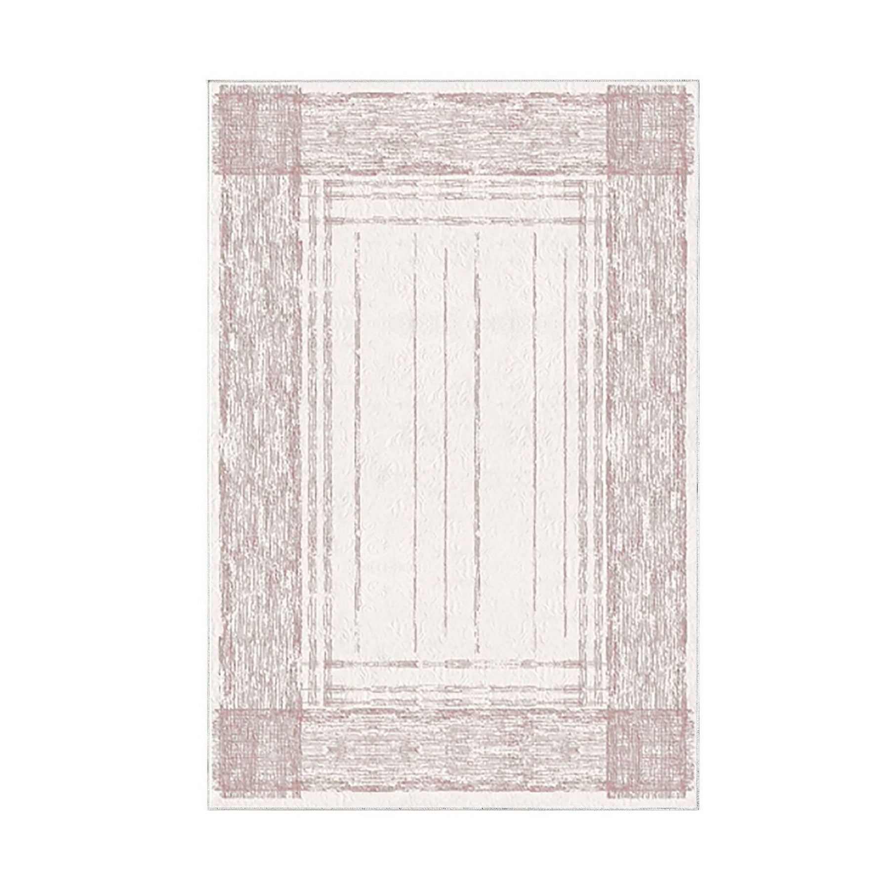 Covor M5076 - V2, 80x120 cm, forma dreptunghiulara, poliester, roz deschis