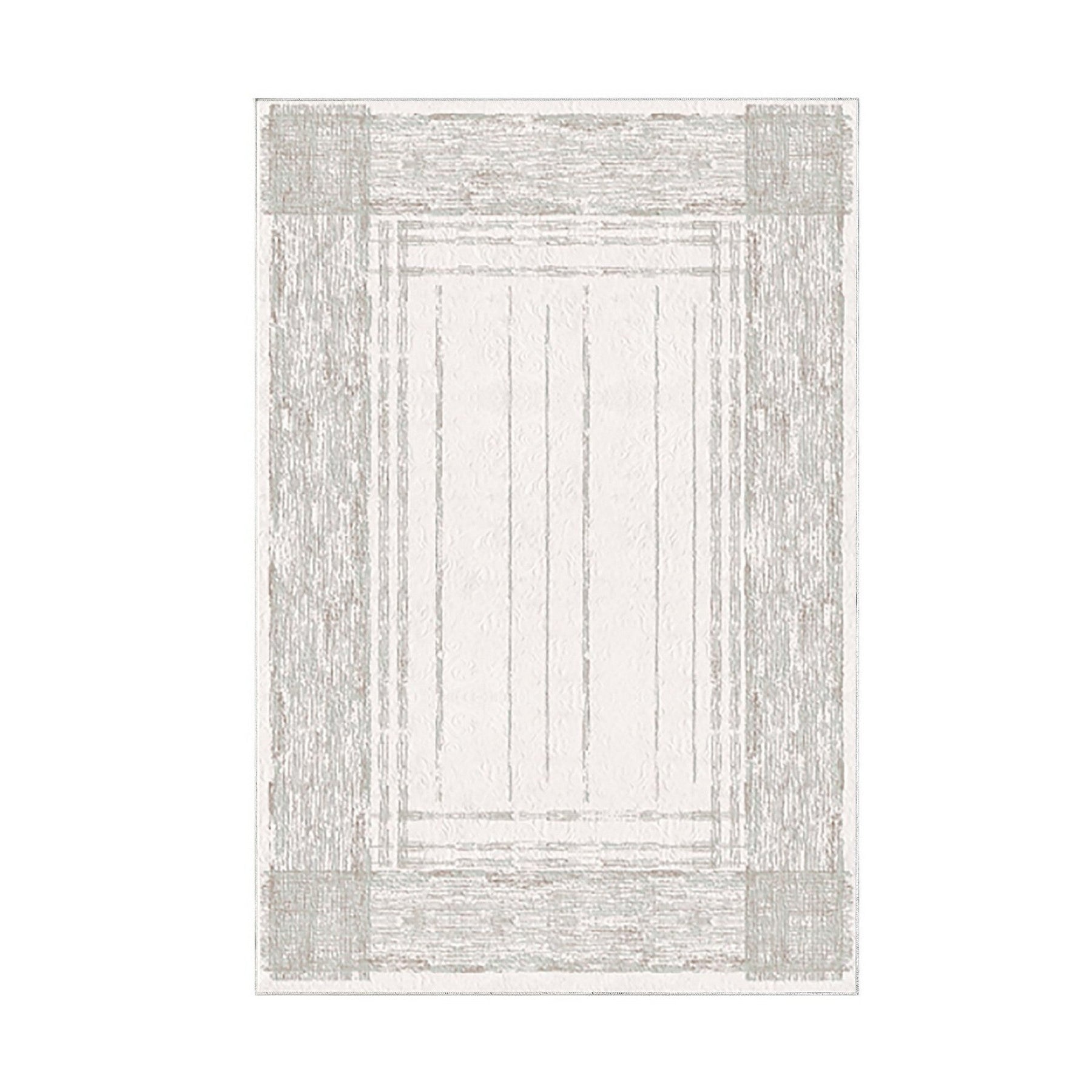 Covor M5076 - V2, 80x120 cm, forma dreptunghiulara, poliester, crem