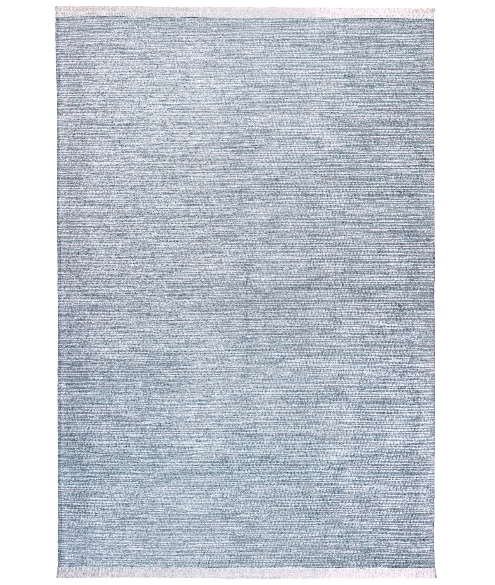 Covor 1198, 80x150 cm, forma dreptunghiulara, tesatura catifelata, albastru deschis