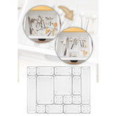 Set 16 organizatoare 992FRM1217, transparent, plastic