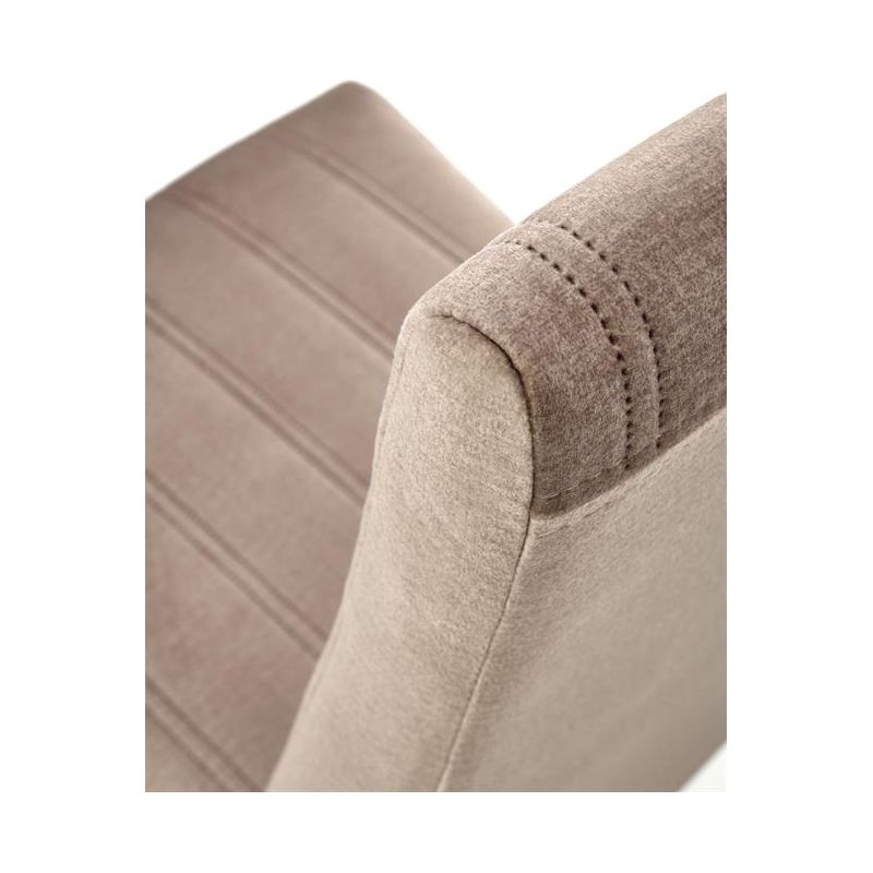 Scaun DIEGO 2, negru/bej, lemn masiv/stofa catifelata, 42x52x97 cm