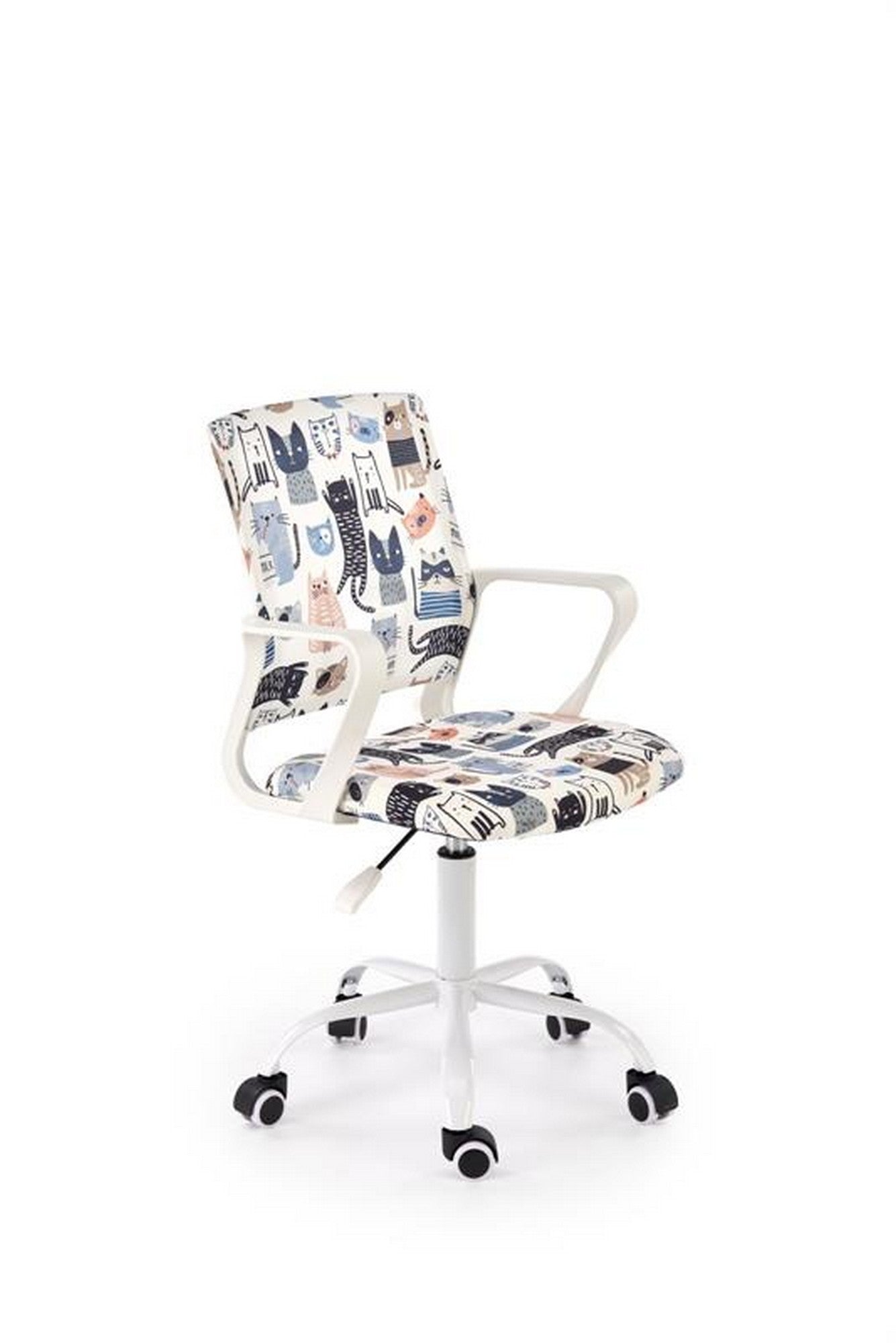 Scaun birou ORIS, multicolor, stofa clasica/metal, 51x51x88/100 cm